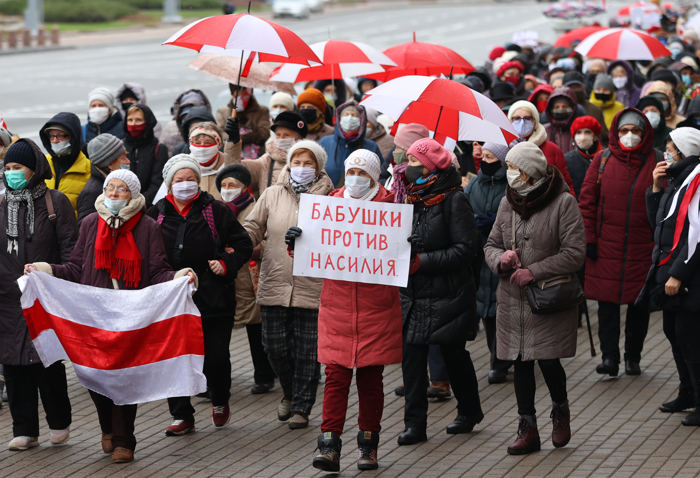 Pensioners' protest in Minsk