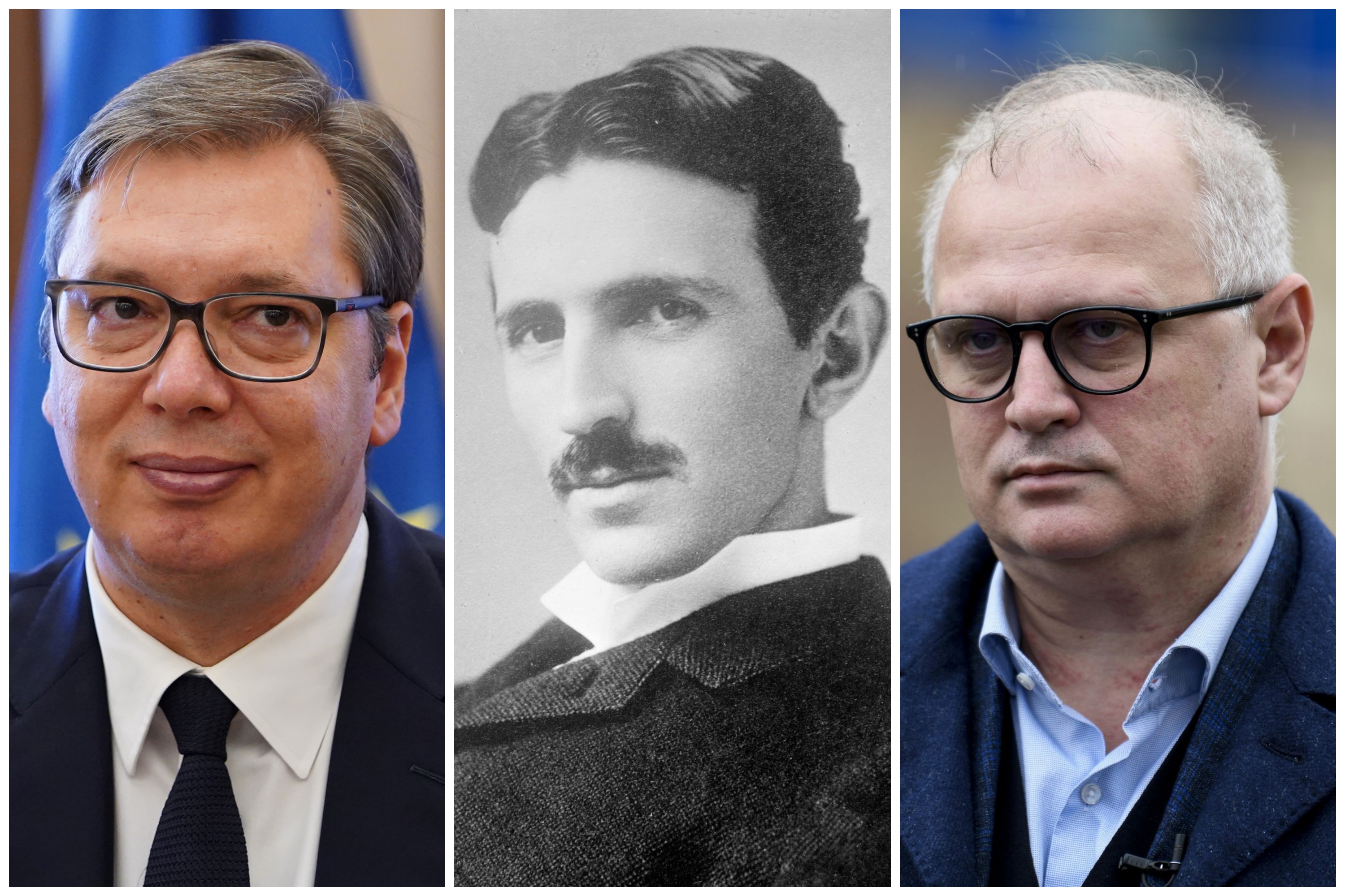 Aleksandar Vucic, Nikola Tesla, Goran Vesic