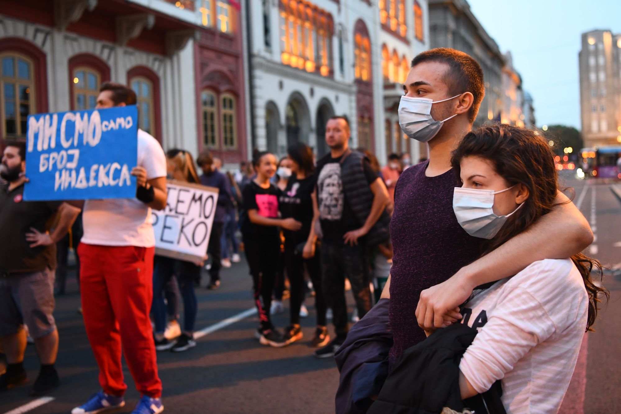 Beograd 03.10.2020. Studentski protest, studenti, protest, studentski trg, plato ispre Filozofskog fakulteta Foto: Goran Srdanov/Nova.rs