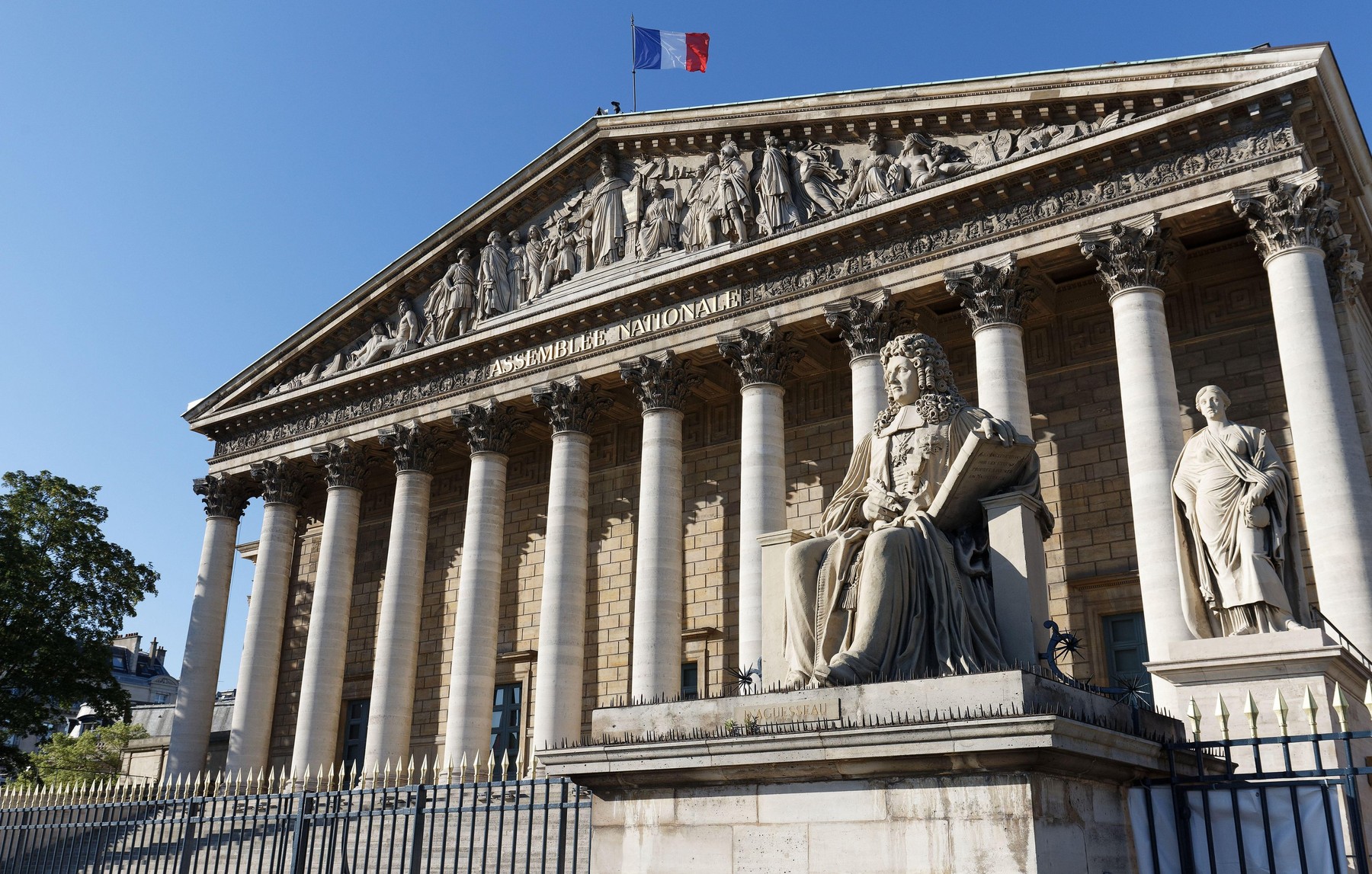 The French national Assembly- Bourbon palace , Paris, France