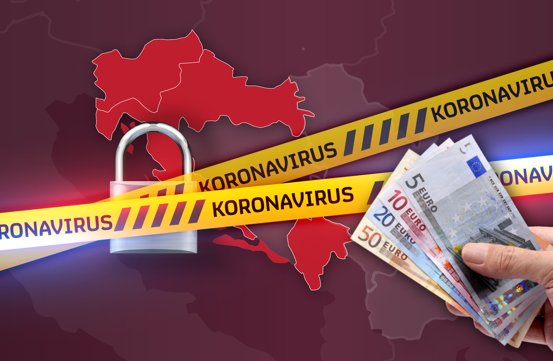 Grafika, koronavirus, balkan, lockdown, zatvaranje Grafika: Slađana Đermanović