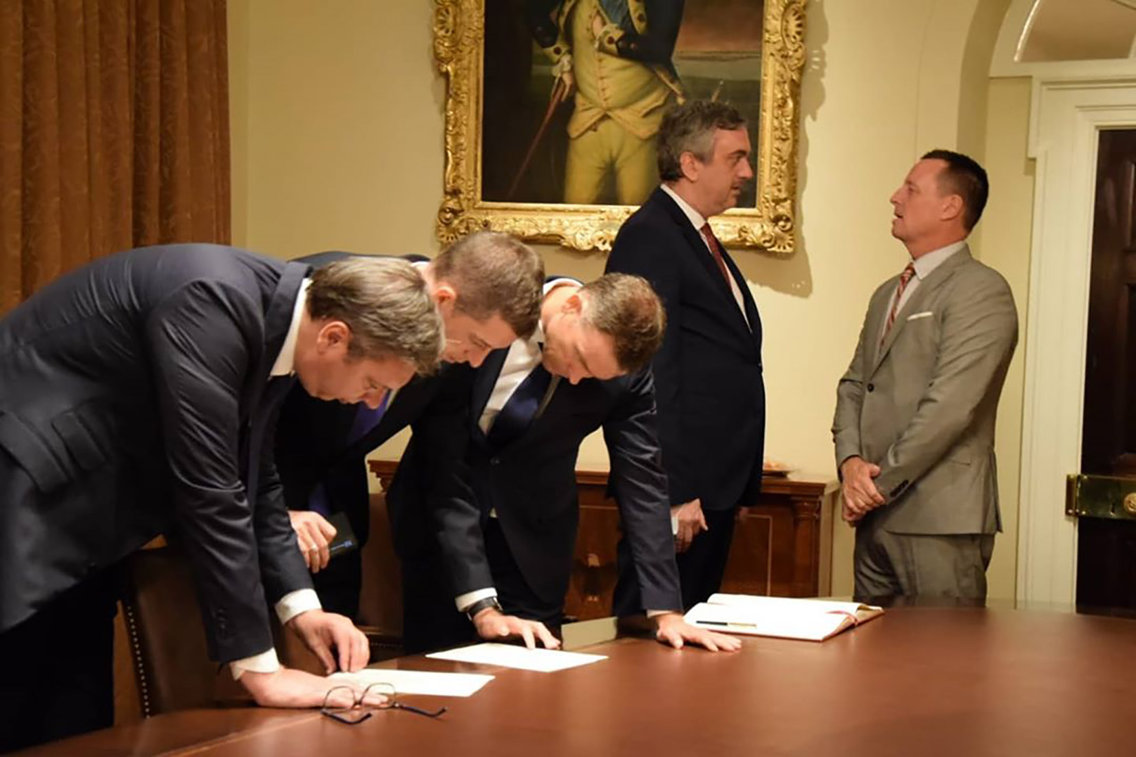 Vasington, 4. septembra 2020 - Predsednik Republike Srbije Aleksandar Vucic u Beloj kuci.  Poslednja provera pred potpisivanje sporazuma. TANJUG/ INSTAGRAM BUDUCNOSTSRBIJEAV/ bs