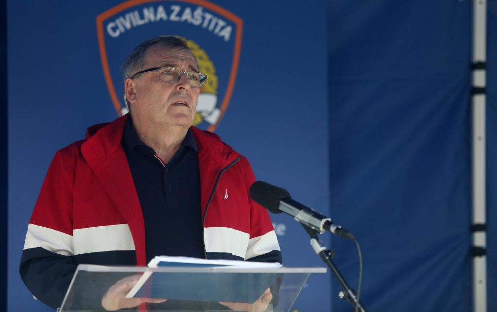 01.05.2020., Zagreb - Nacionalni stozer civilne zastite Republike Hrvatske odrzao je redovnu konferenciju za medije. Krunoslav Capak.
Photo: Ranko Suvar/CROPIX/POOL/PIXSELL