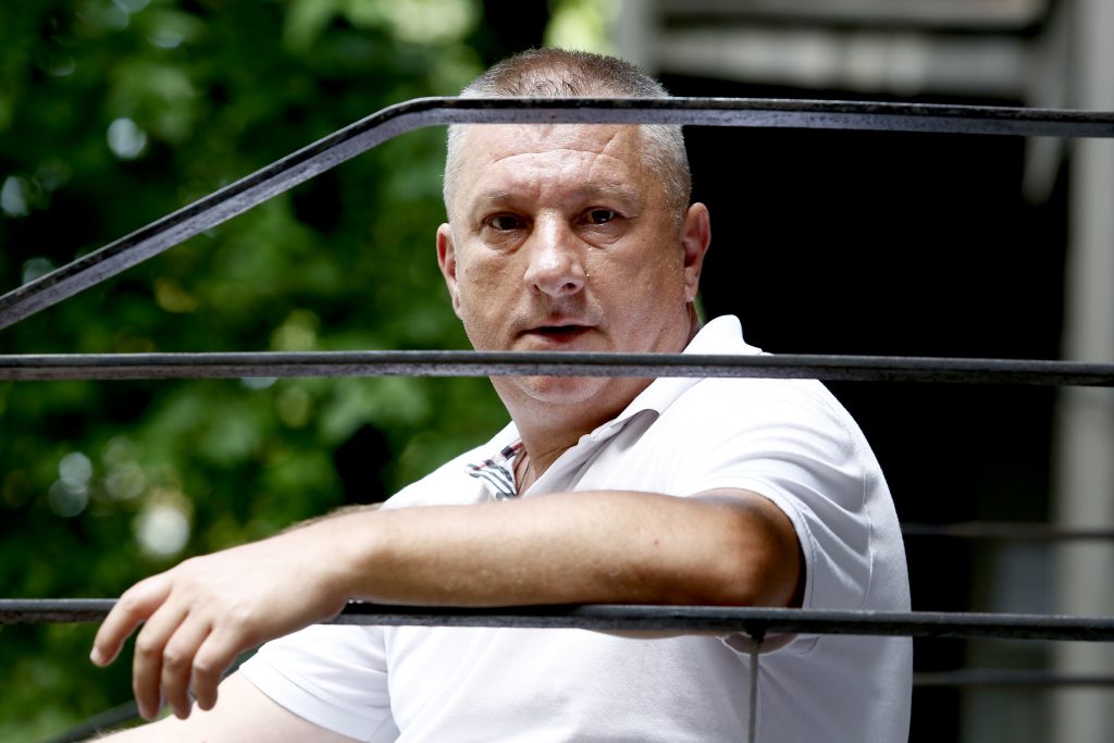 BEOGRAD 28.07.2016 Bojan Jovanovic, otac Luke Jovanovica koji je pre dve godine podlegao povredama na Brankovom mostu, katrimen, Luka Jovanovic sin RAS foto Vesna Lalic