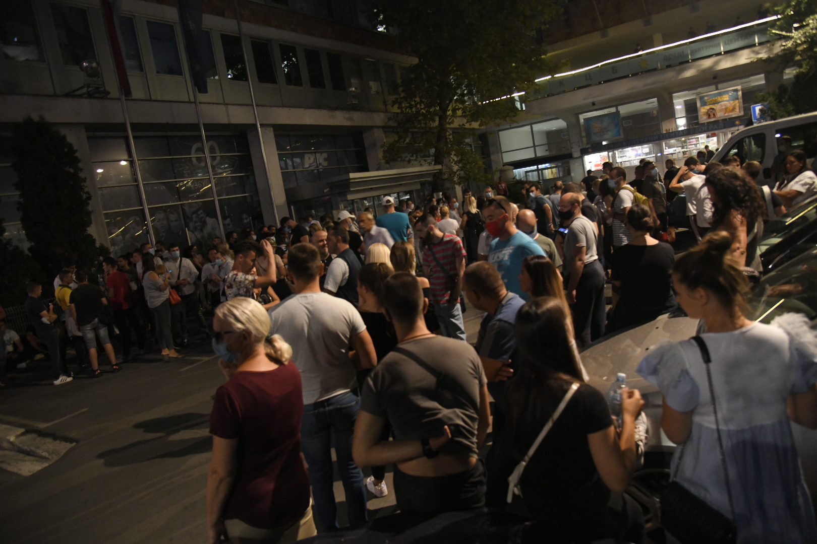 Beograd, 10.09.2020. Protest ispred RTS a Foto: Nemanja Jovanović/Nova.rs
