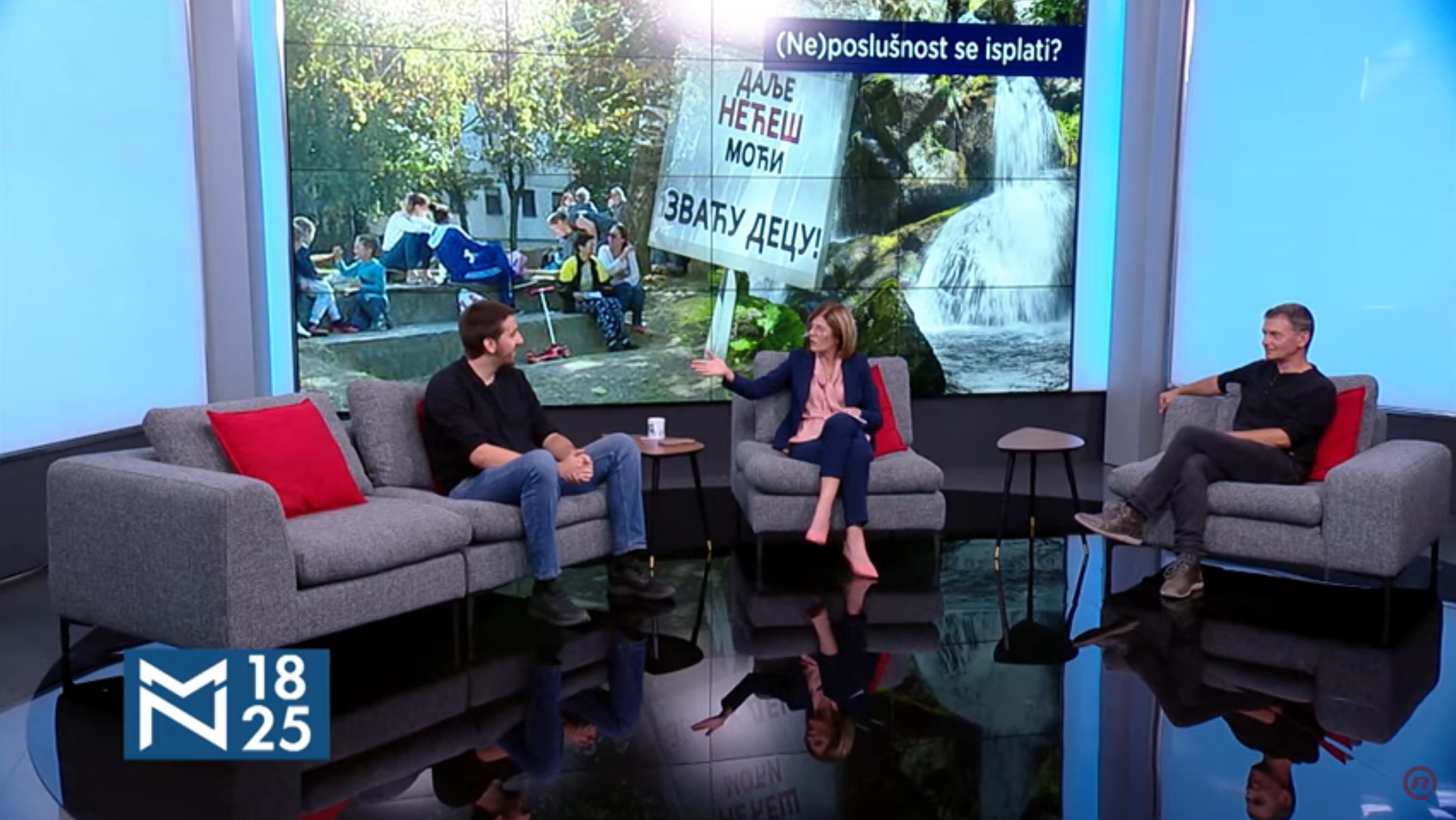 Aleksandar Jovanović Ćuta, Fedor Todorović, Odbranimo reke srbije, emisija Među nama, Medju nama Foto: Nova S