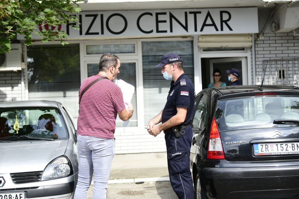 Beograd 20 jul 2020.  Dejan Dubajić Jelena Jovanovic Fizio centar incident Cedomir Ceda Jovanovic Foto:Goran Srdanov/Nova.rs