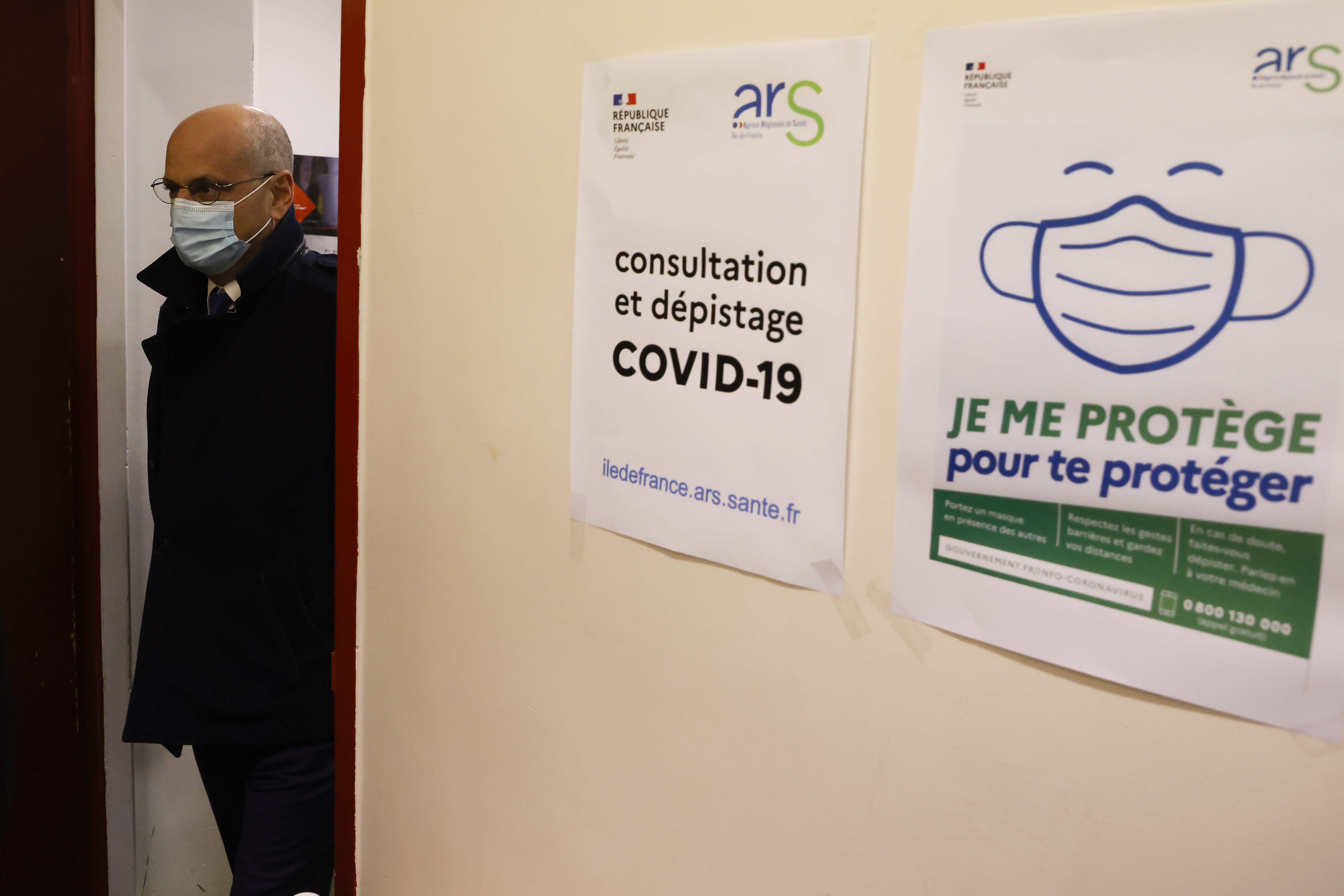 French Education Minister Blanquer visits Emile Dubois Lycee