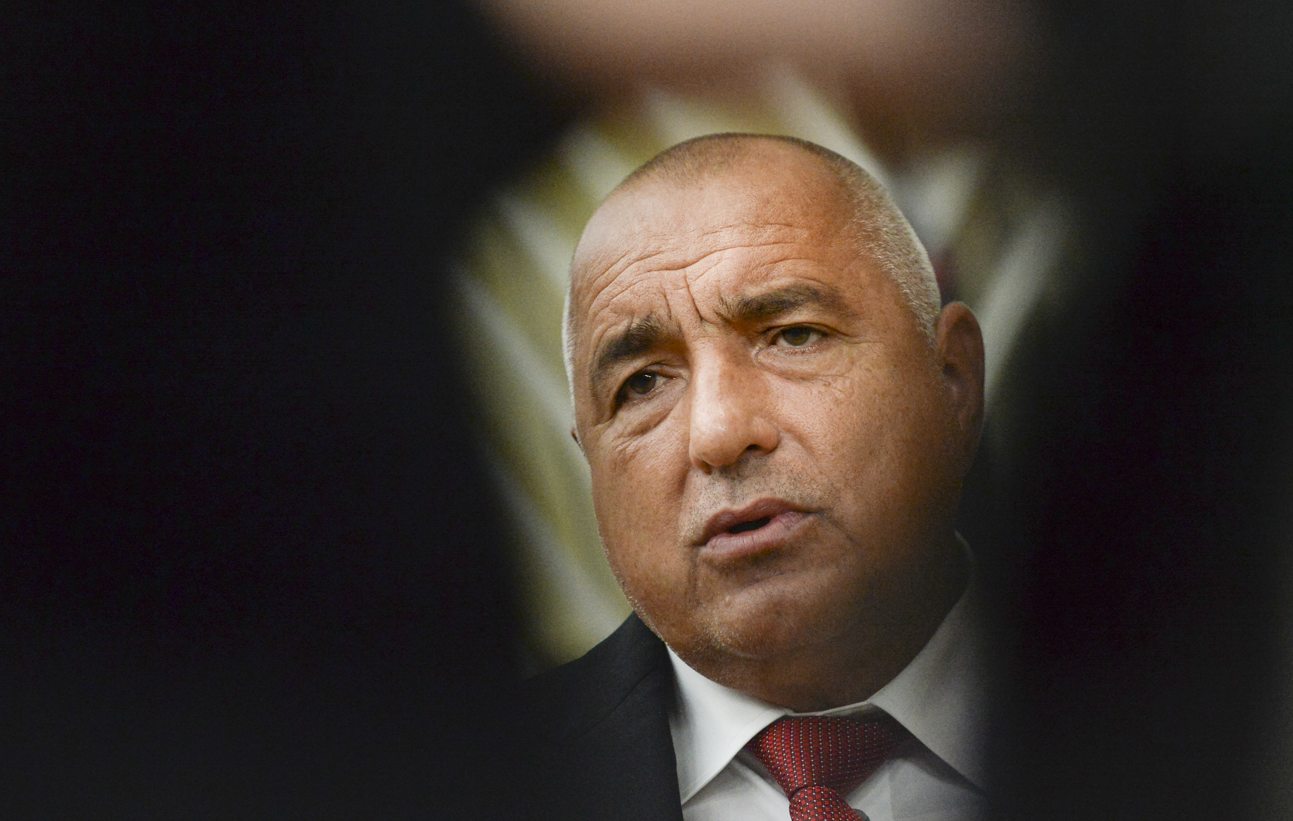 epa08749465 Bulgaria's Prime Minister Boyko Borissov arrives for the second and last day of a face-to-face EU summit in Brussels, Belgium, 16 October 2020.  EPA-EFE/JOHANNA GERON / POOL