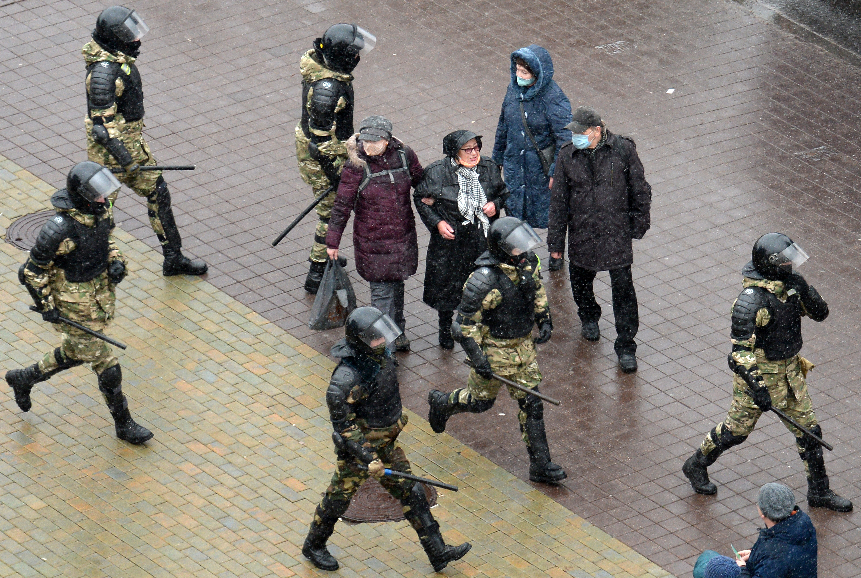 Rally against government and President Lukashenko in Minsk