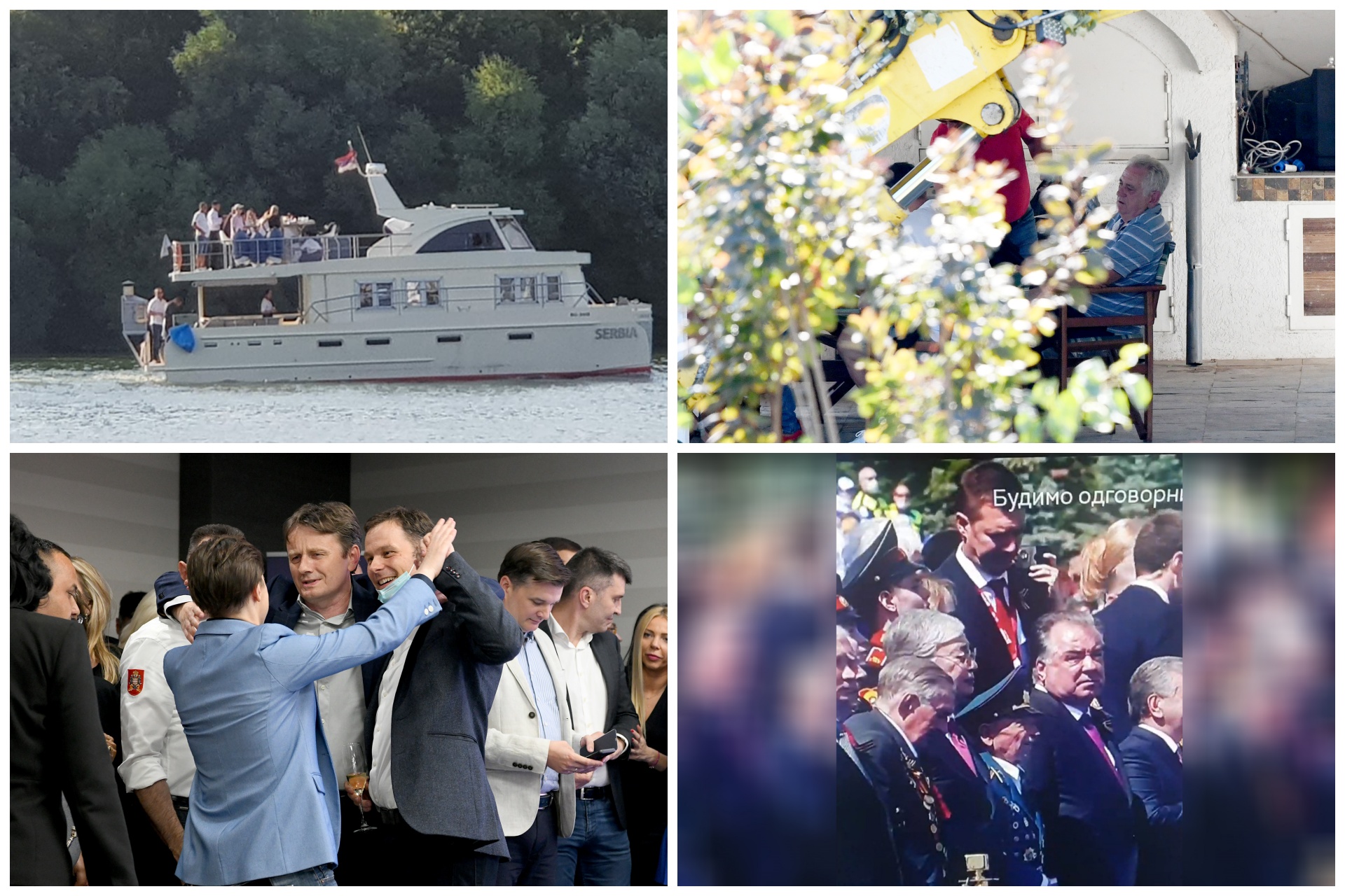 Koluvijin brod, Tomina vikendica, Slavlje zaraženih, Andrej Vučić u Moskvi kombo