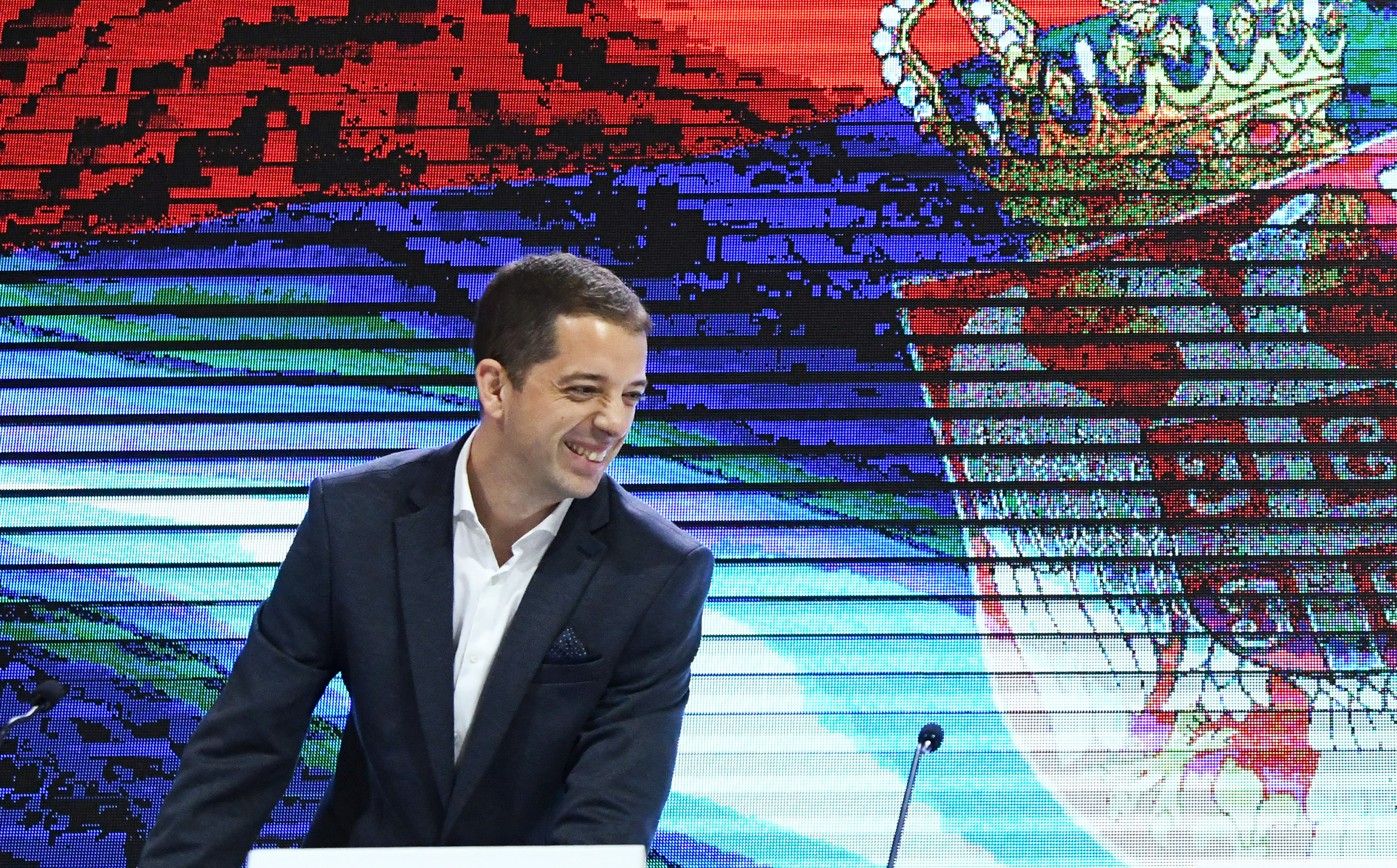 BEOGRAD 24.02.2020 Marko Đurić SNS, Srpska Napredna stranka, glavni odbor, Kombank dvorana Foto:Vesna Lalić/Nova.rs