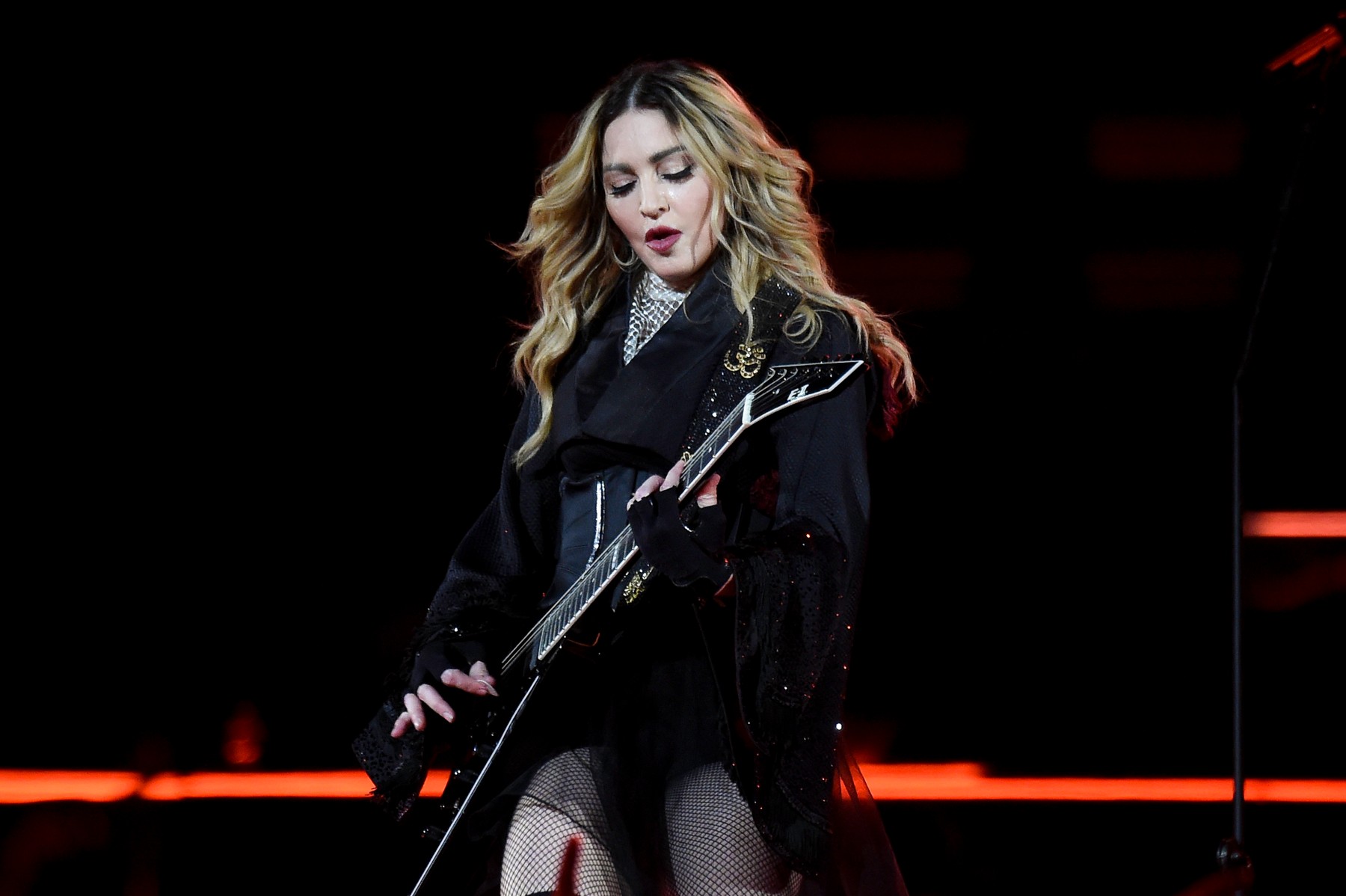 (FILE) Madonna in concert at the AmericanAirlines Arena, Miami, Florida.