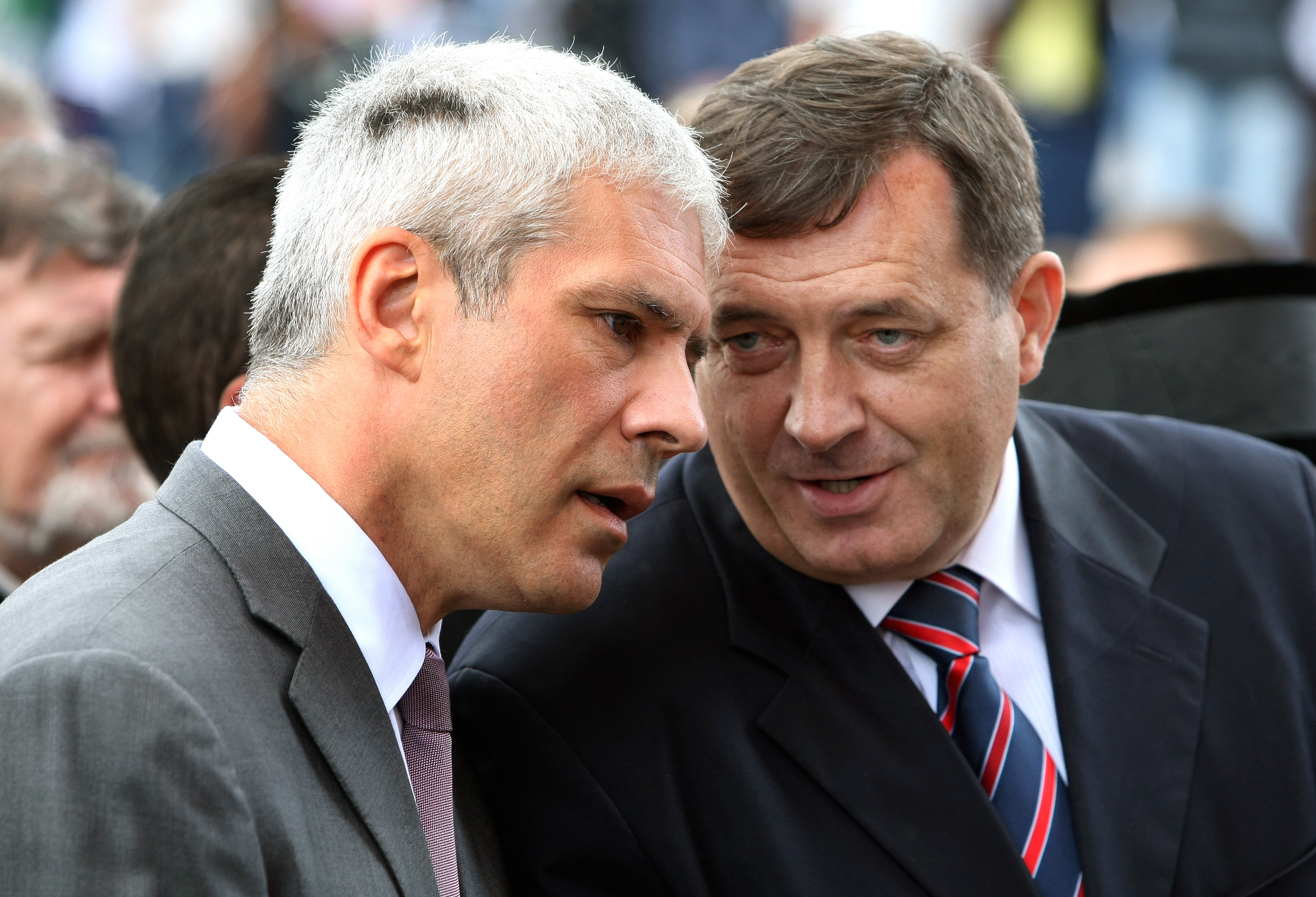 Serbian President Borislav Tadic and Milorad Dodik Prime Minister of Republic Srbska
