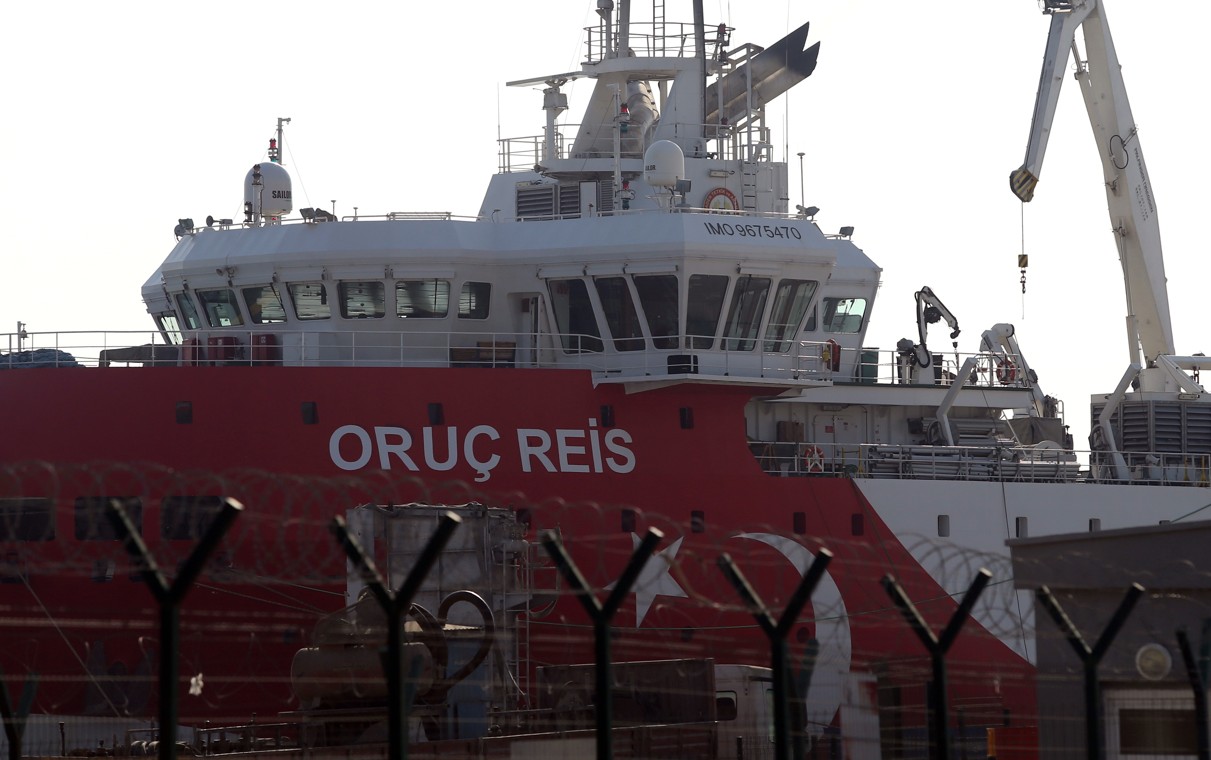 Turkish seismic exploration vessel Oruc Reis returned to Antalya