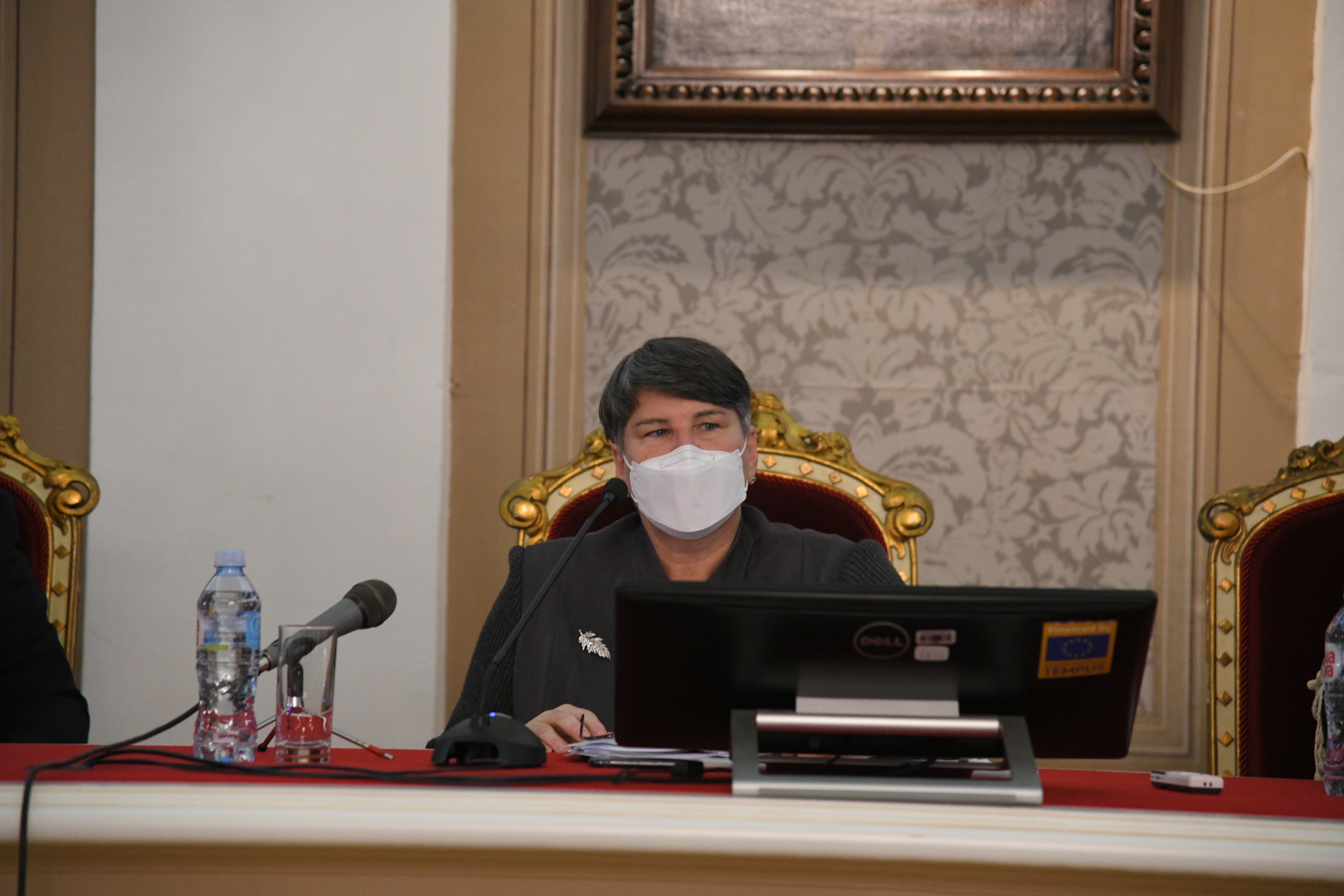 Beograd 14.10.2020. Rektorat, Protest profesora ispred rektorata, proglasenje profesora Čudanova Foto: Nemanja Jovanović/Nova.rs