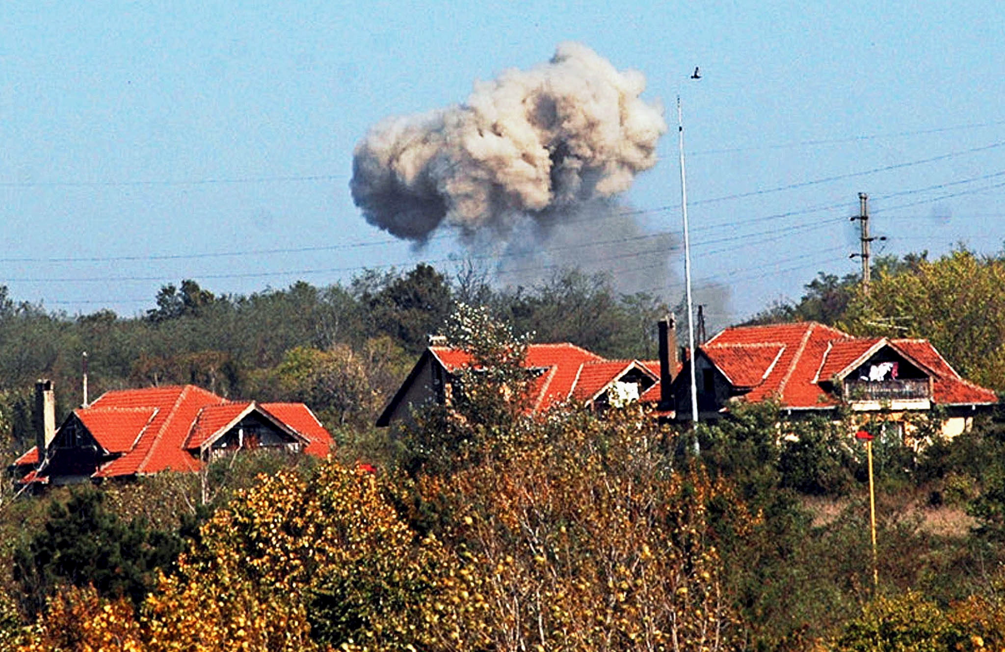 MILITARY ARSENAL FULL OF EXPLOSIVES BLEW UP