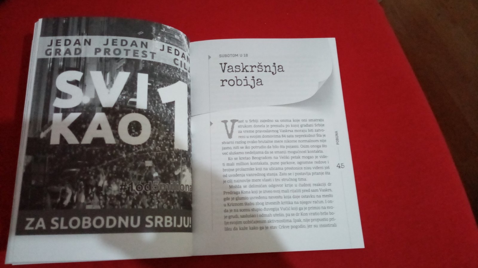 Novinar Srđan Škoro, promovisao je večeras u Dorćol Platz-u svoju novu knjigu "Pobuna"