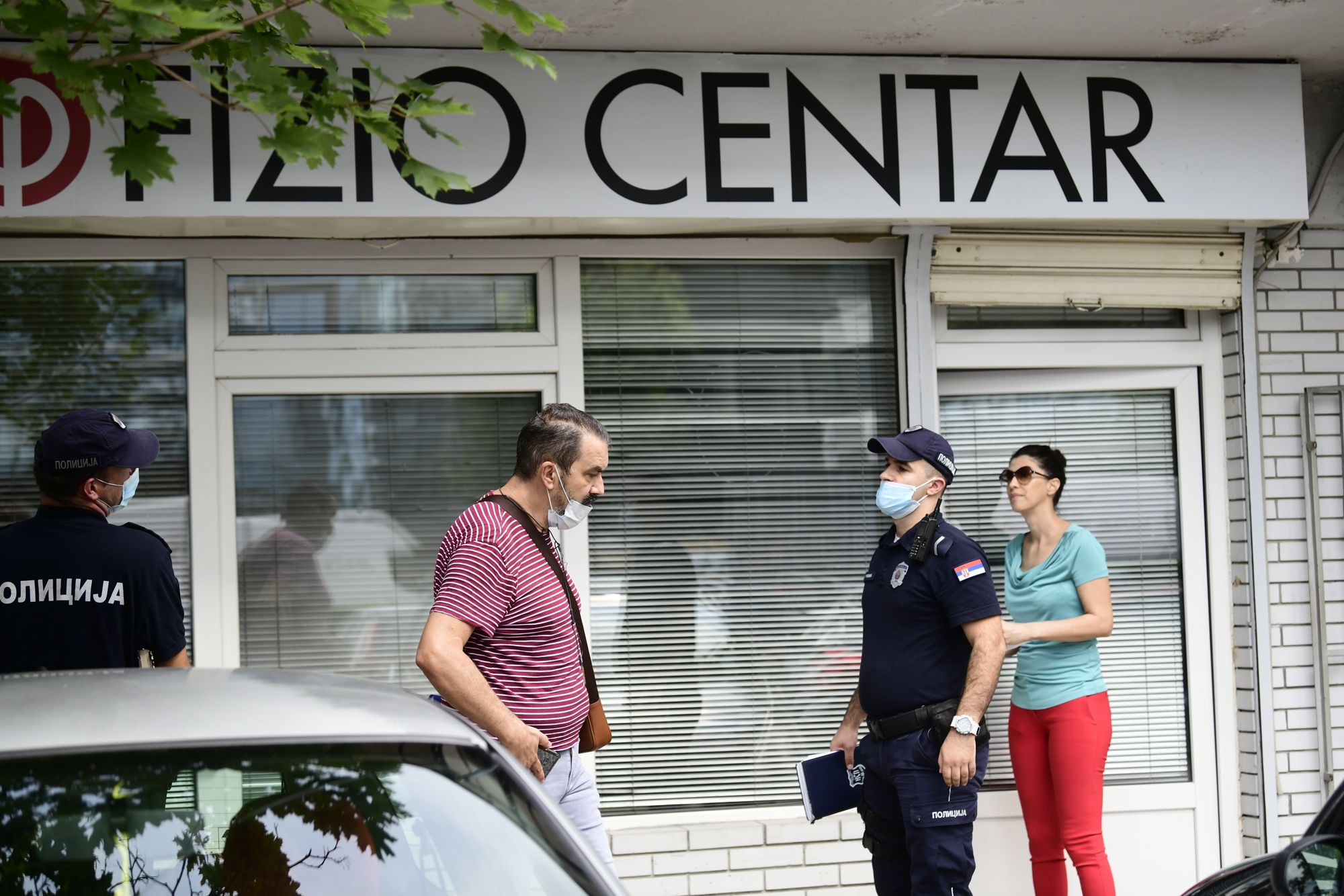 Beograd 20 jul 2020.  Dejan Dubajić, Jelena Jovanovic Fizio centar incident Cedomir Ceda Jovanovic Foto:Goran Srdanov/Nova.rs