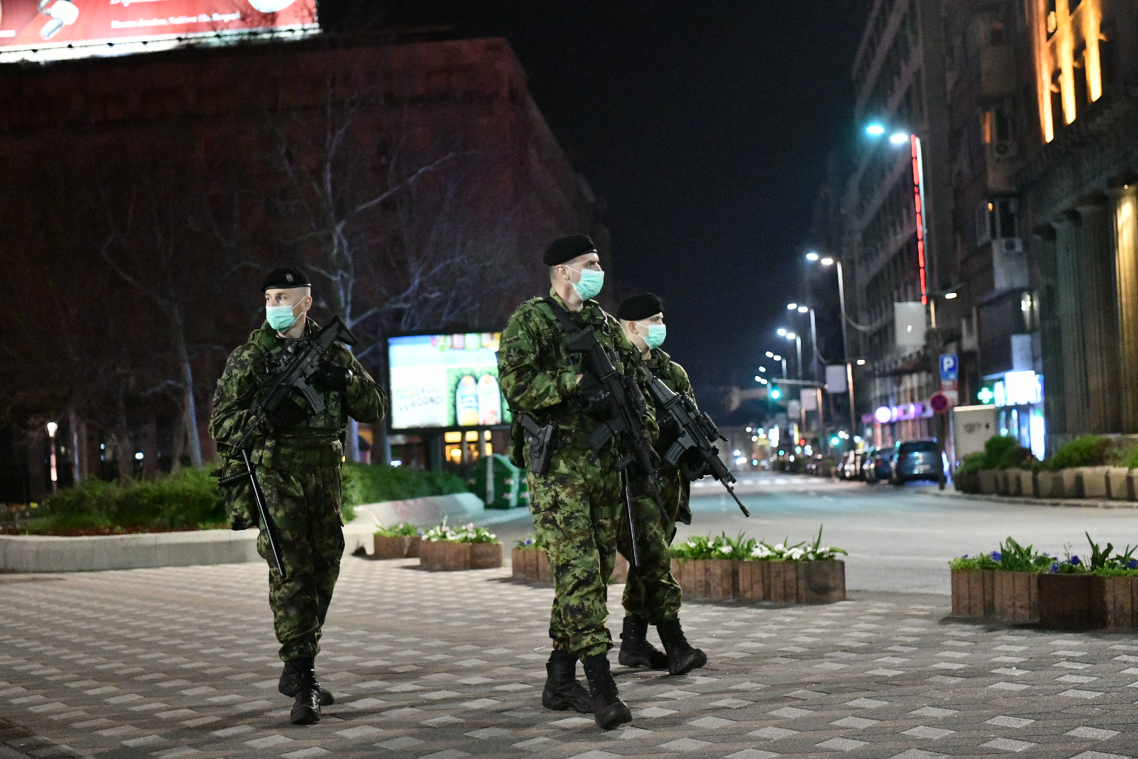 Beograd 21.03.2020. Policijski čas vanredno stanje Vojska Srbije patrola Foto:Vladislav Mitić/Nova.rs