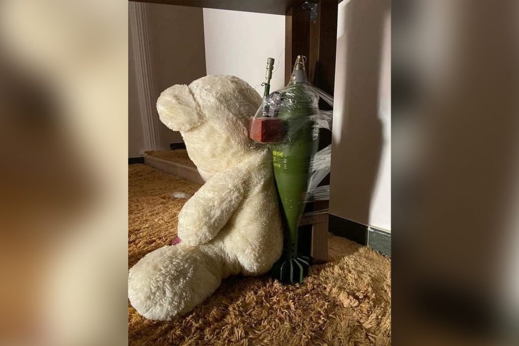 Meda dinamitas, Meda sa minom, mina, krusik