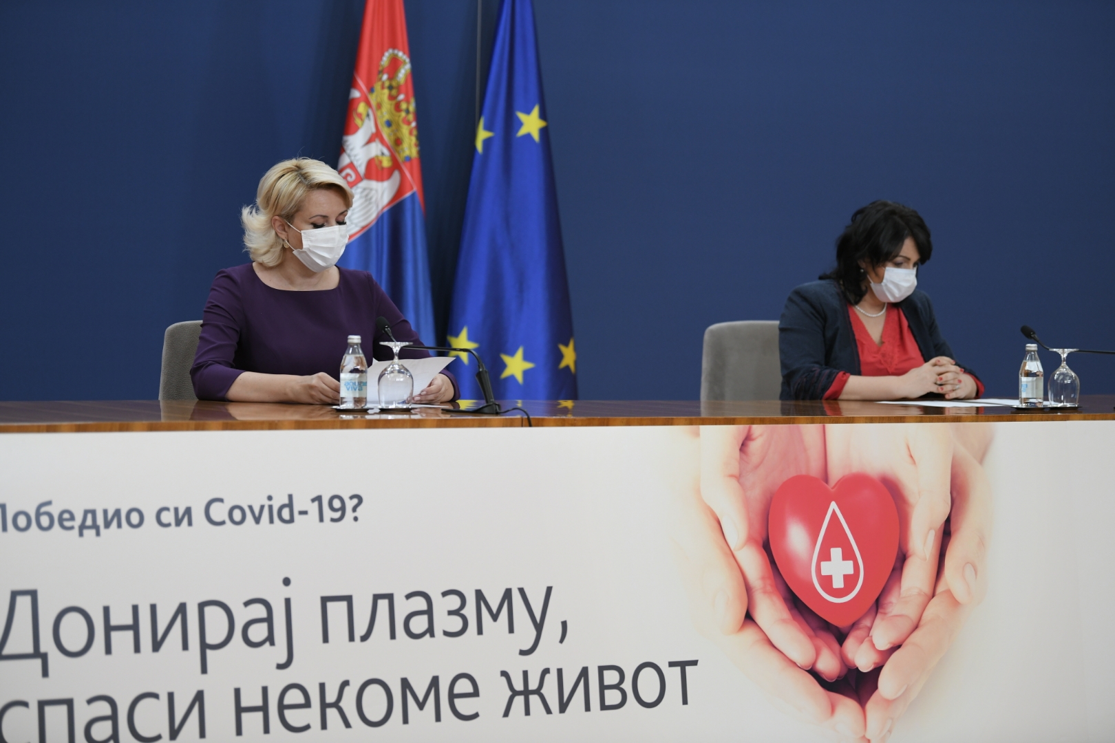 Beograd 16.10.2020. Darija Kisić Tepavčević, dr Marija Zdravković. Krizni štab, konferencija za novinare, KZN Foto: Dragan Mujan/Nova.rs