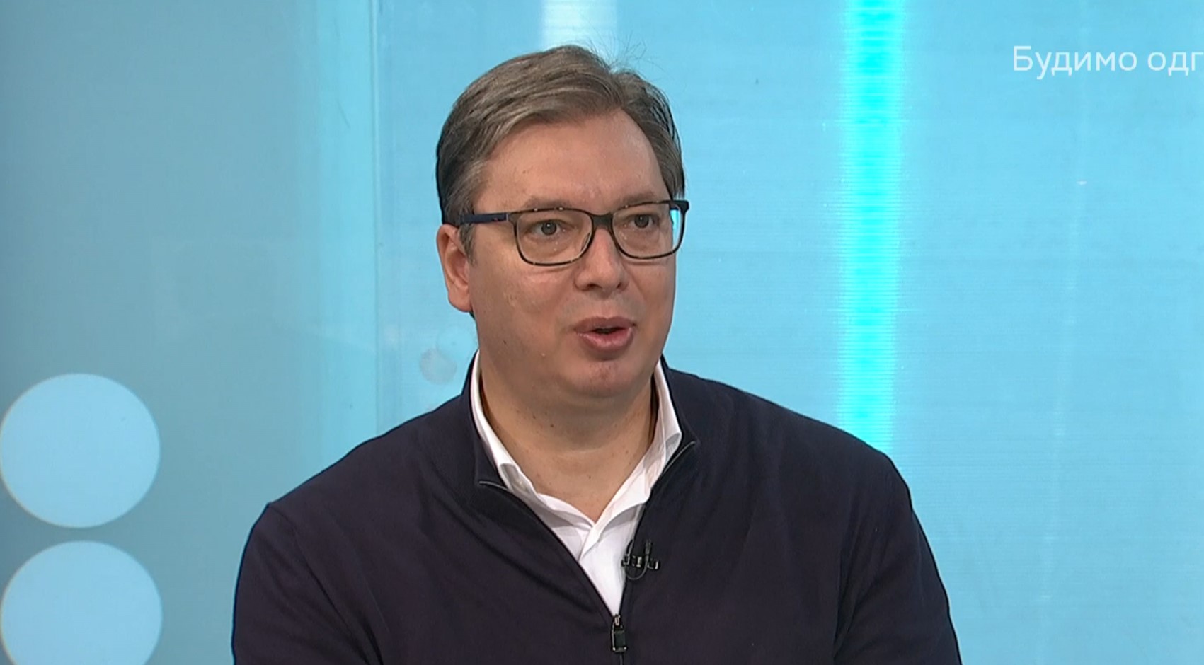 Aleksandar Vučić, gostovanje, Dnevnik RTS 1 Foto: Screenshot/RTS 1