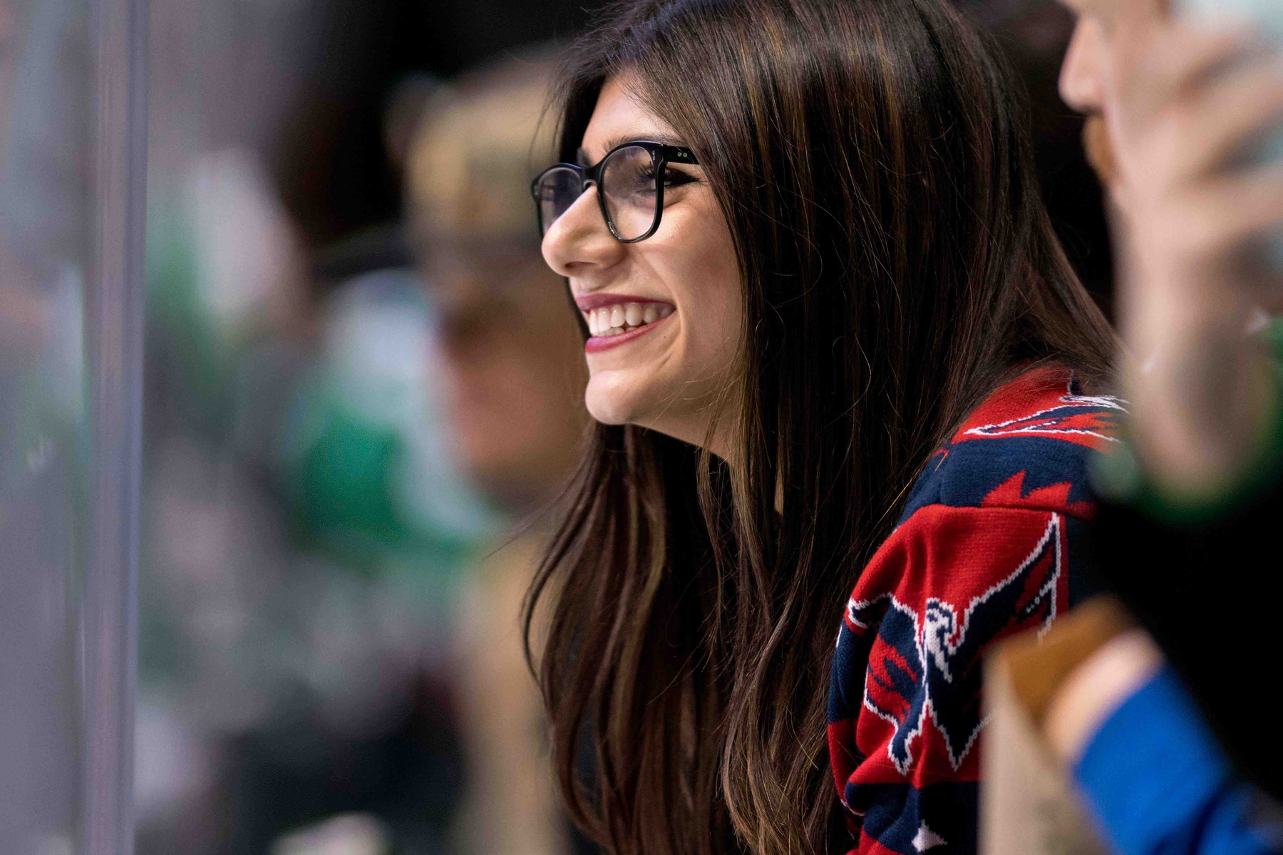 File: Mia Khalifa at a Hockey Game