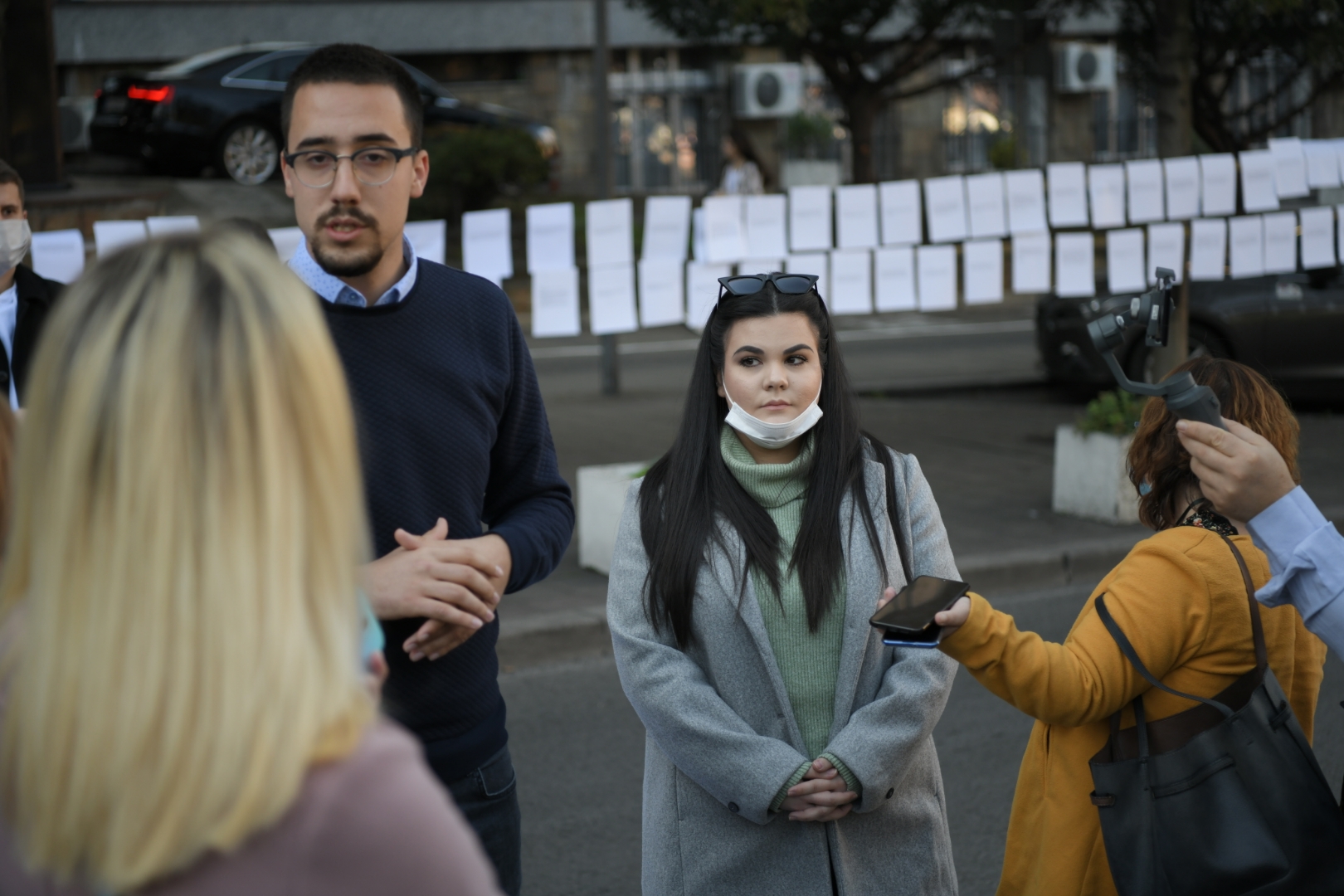 Beograd, 22.10.2020. Nemanjina, Protest studenata Foto: Dragan Mujan/Nova.rs