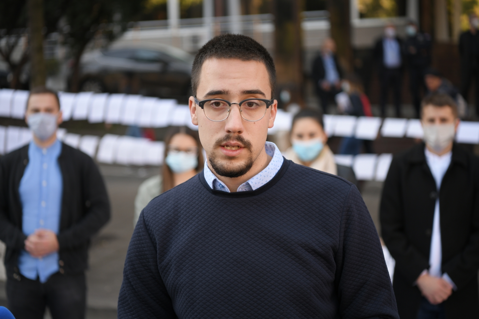 Beograd, 22.10.2020. Nemanjina, Protest studenata Foto: Dragan Mujan/Nova.rs