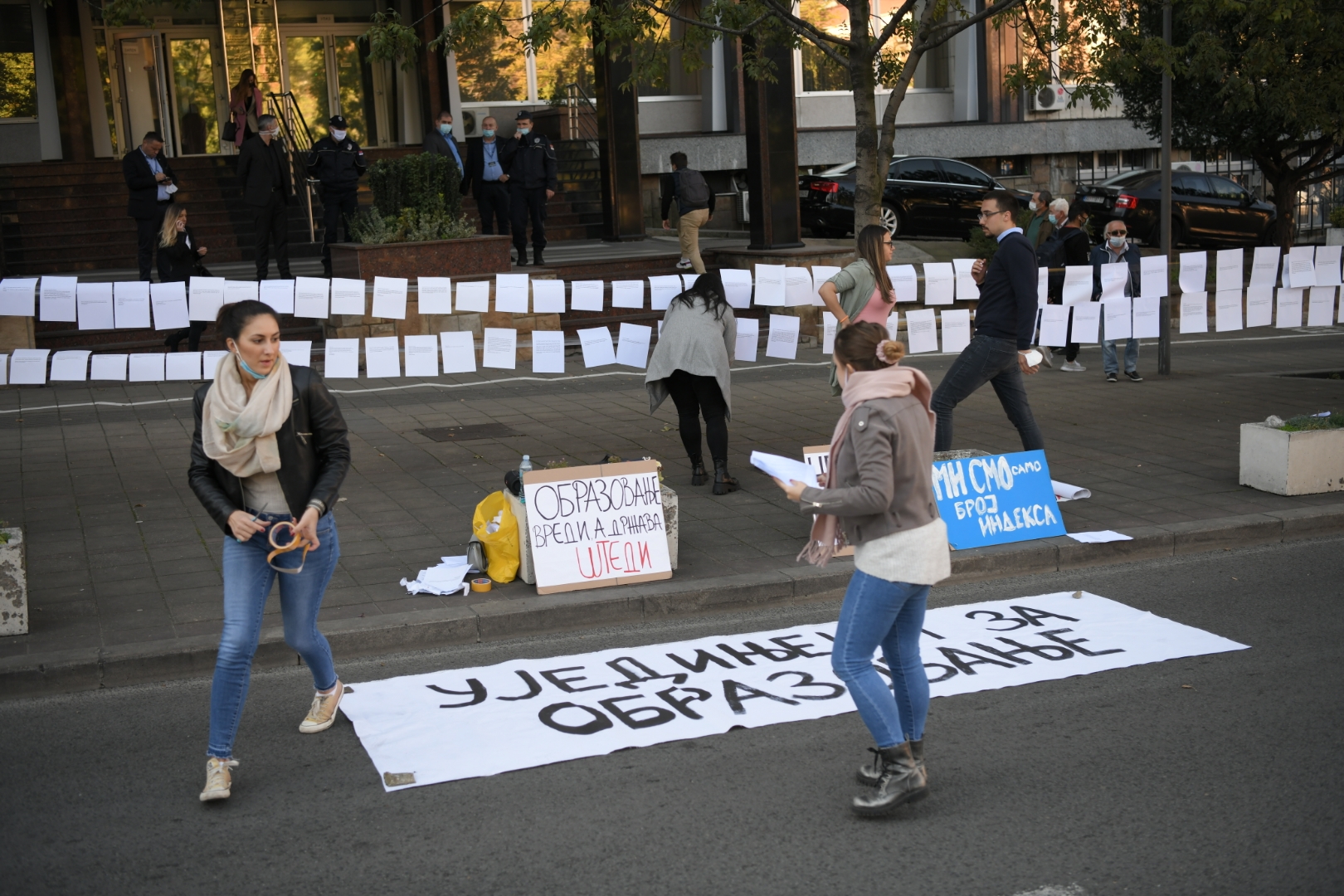 Beograd, 22.10.2020. Nemanjina, Protest studenata, studenti, studentski protest Foto: Dragan Mujan/Nova.rs