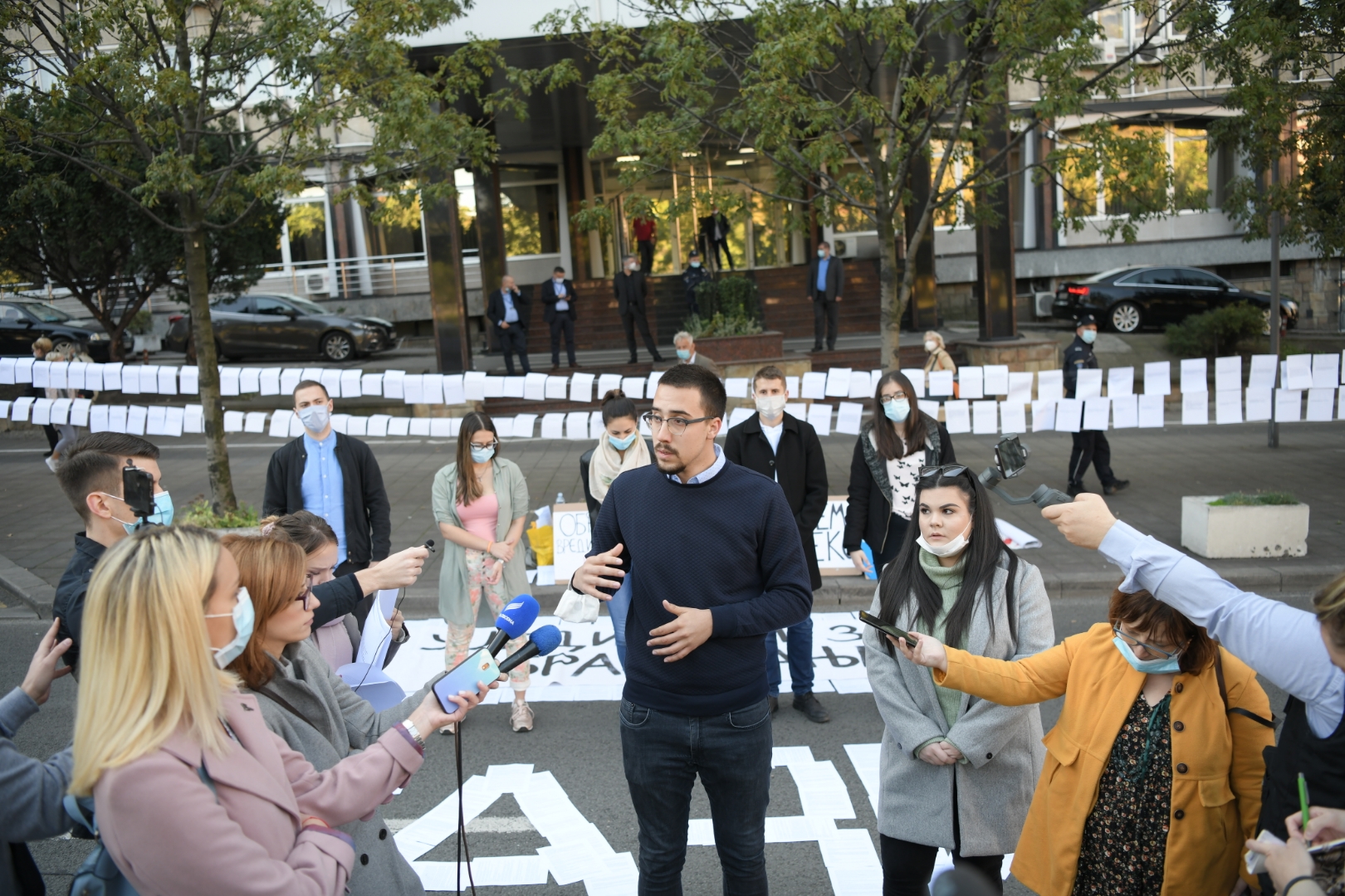 Beograd, 22.10.2020. Nemanjina, Protest studenata, studenti, studentski protest Foto: Dragan Mujan/Nova.rs