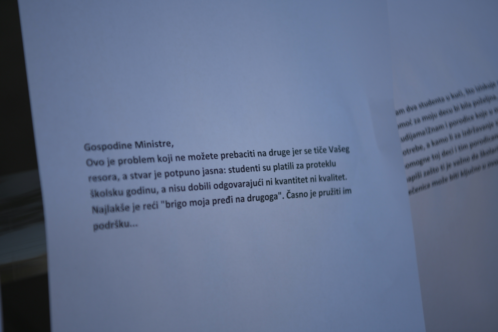 Beograd, 22.10.2020. Nemanjina, Protest studenata Foto: Dragan Mujan/Nova.rs