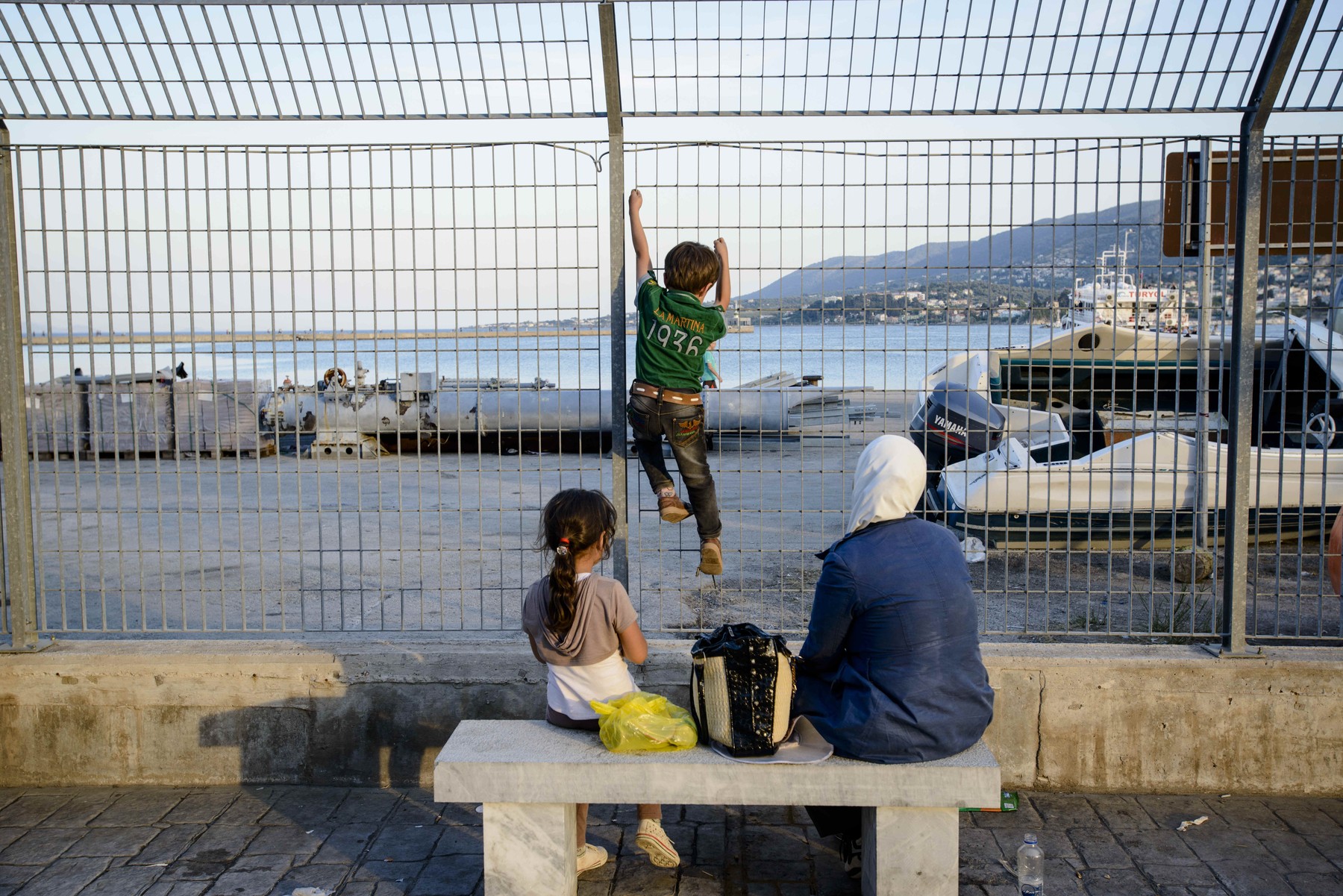 Uncontrollable influx of migrants on Lesbos, Greece