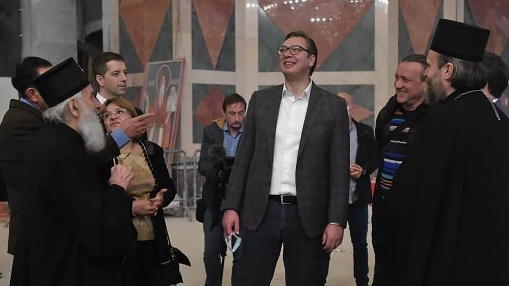 Aleksandar Vučić, patrijarh Irinej Foto: Instagram/buducnostsrbijeav