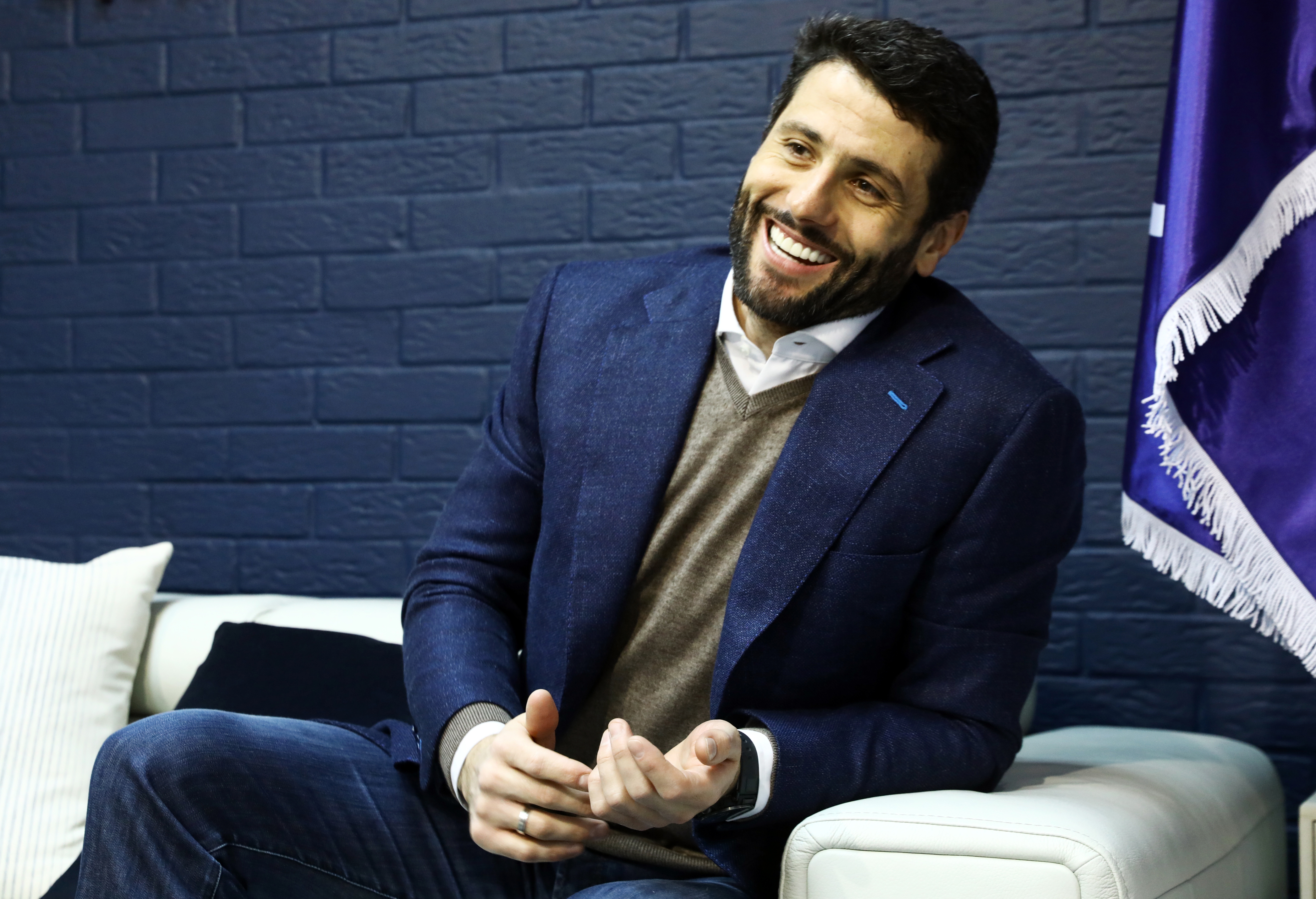 BEOGRAD 24.12.2019 Aleksandar Šapic, predsednik opstine Novi Beograd, bivsi vaterpolista, intervju Foto:Vesna Lalić