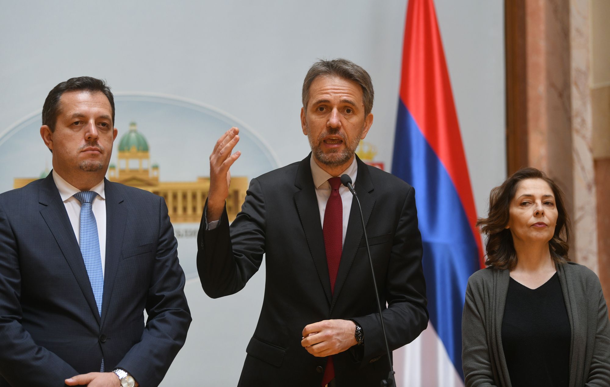 Beograd 08.05.2020. Vojin Biljić, Saša Radulović, Branka Stamenković DJB Dosta je bilo, Skupština Srbije Foto:Filip Krainčanić/Nova.rs