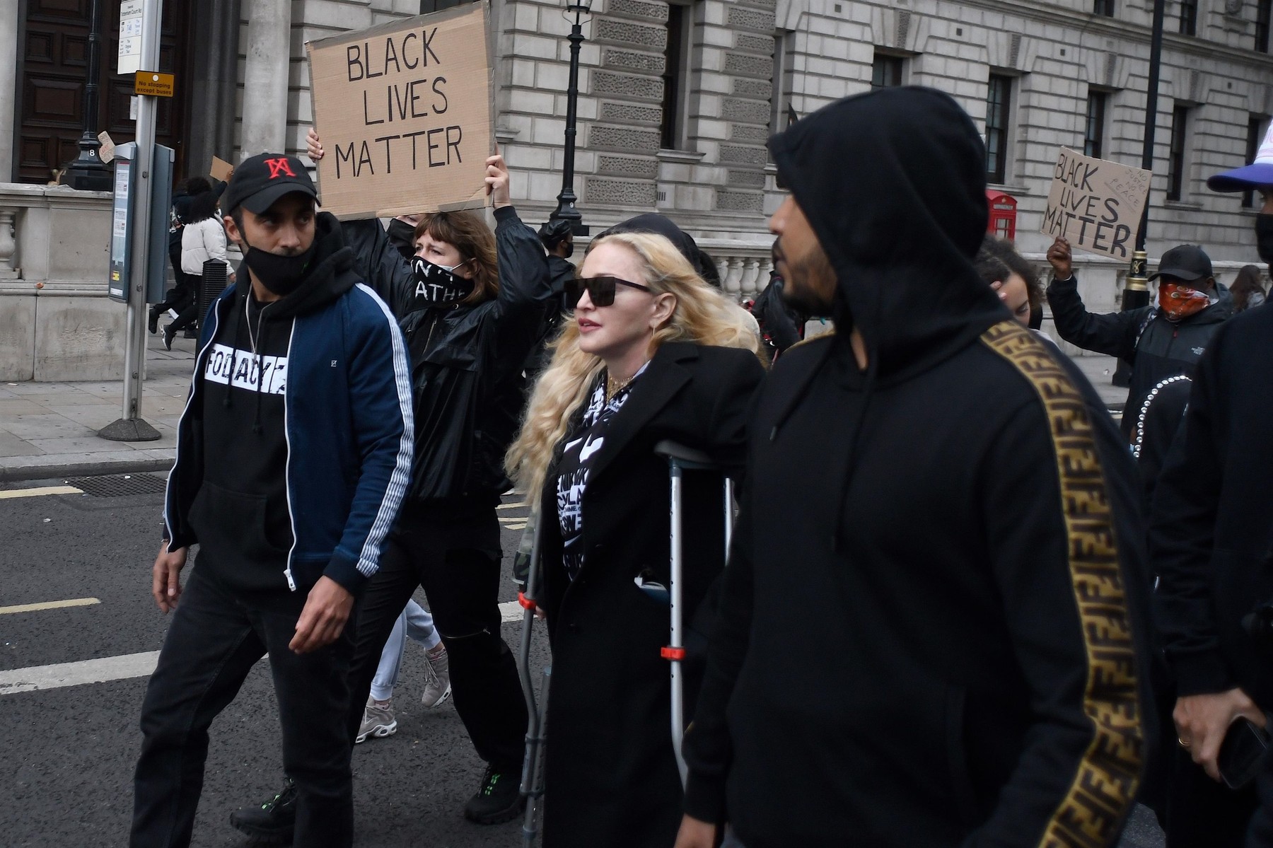 Madonna at Black Lives Matter protest in London