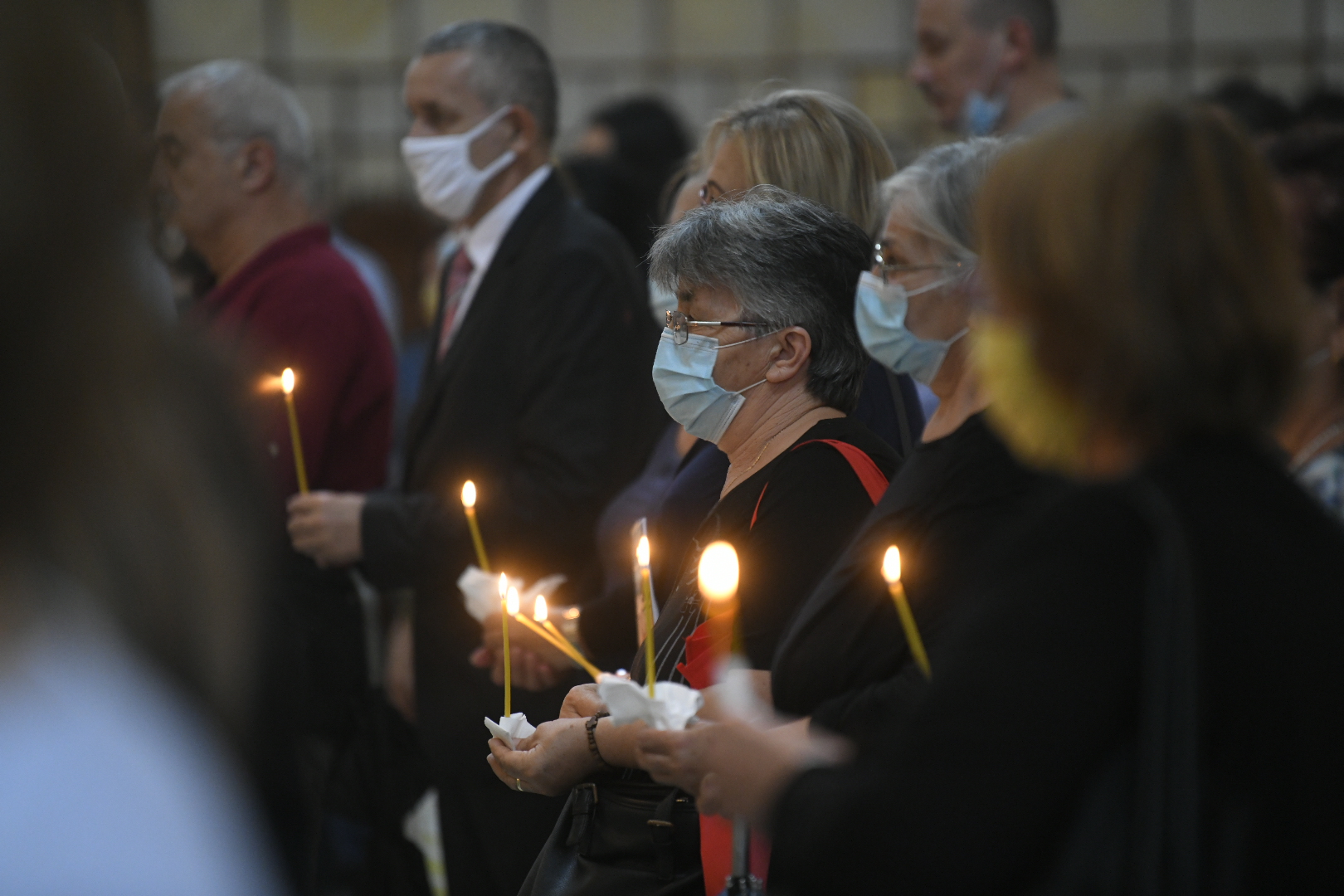 Beograd, 05.08.2020. Crkva Sv. Marka, Parastos povodom godišnjice "Oluje", Godišnjica Oluja Foto: Nemanja Jovanović/Nova.rs