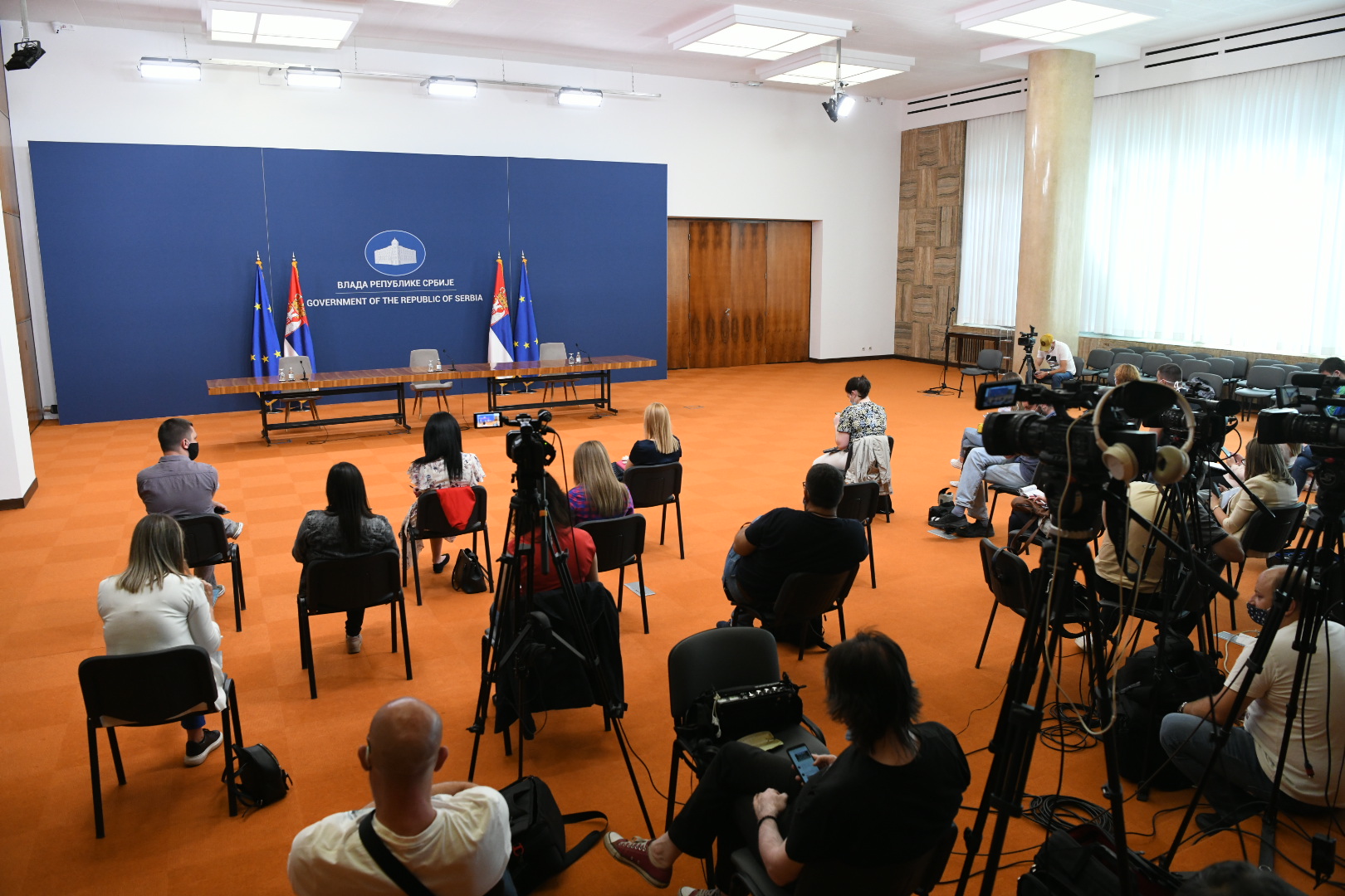 Beograd, 13.07.2020. Vlada Srbije, konferencija za štampu, koronavirus, krizni štab, Ana Brnabić Foto: Vesna Lalić/Nova.rs