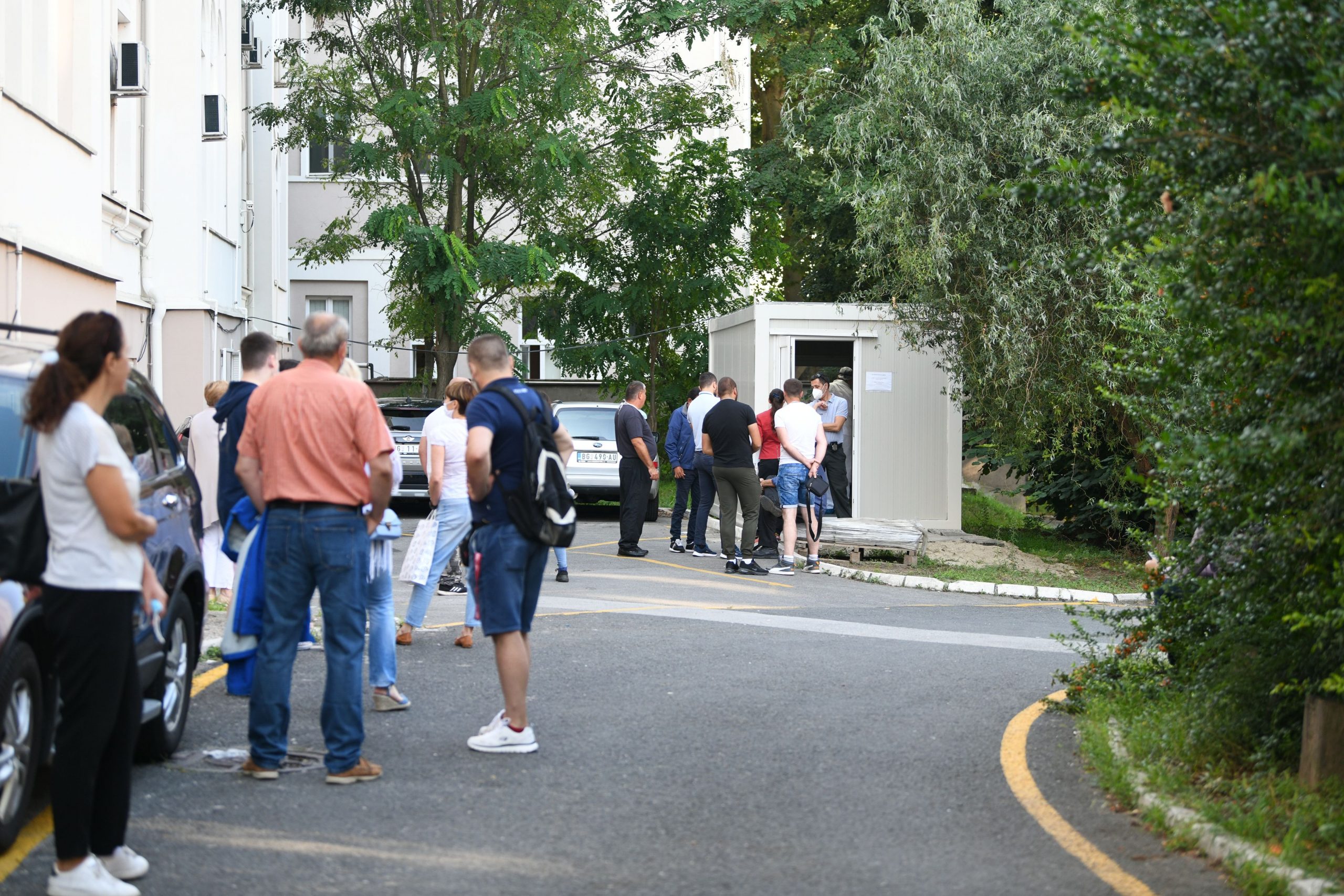 Beograd 20. avgust 2020. PCR test mesta za testiranje na koronavirus Covid 19 Klinicki centar Srbije Foto:Filip Krainčanić/Nova.rs