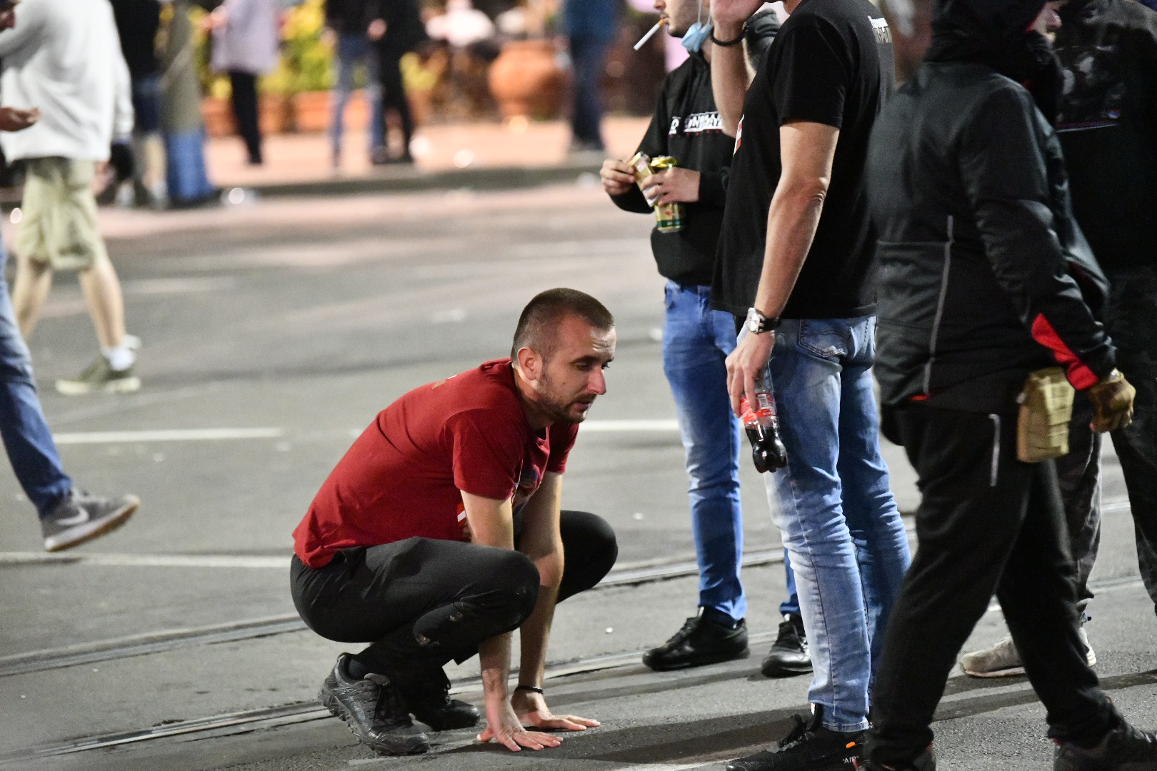 Beograd, 07.07.2020. Skupština, Protest protiv Vučića i policijskog časa Foto: Vladislav Mitić/Nova.rs