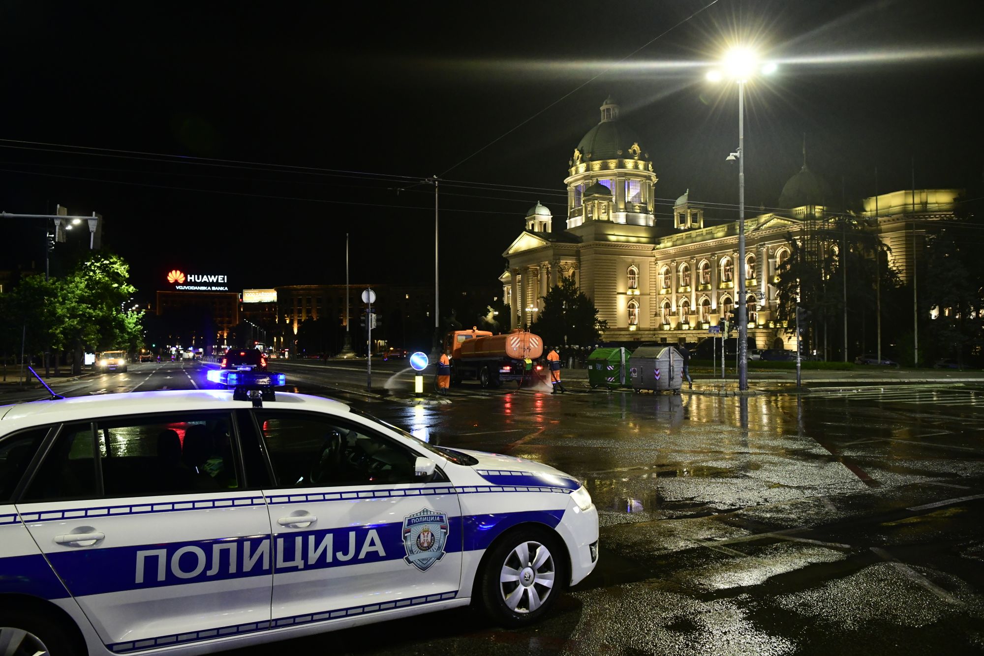 Beograd, 07.07.2020. Skupština, Protest protiv Vučića i policijskog časa Foto: Goran Srdanov/Nova.rs