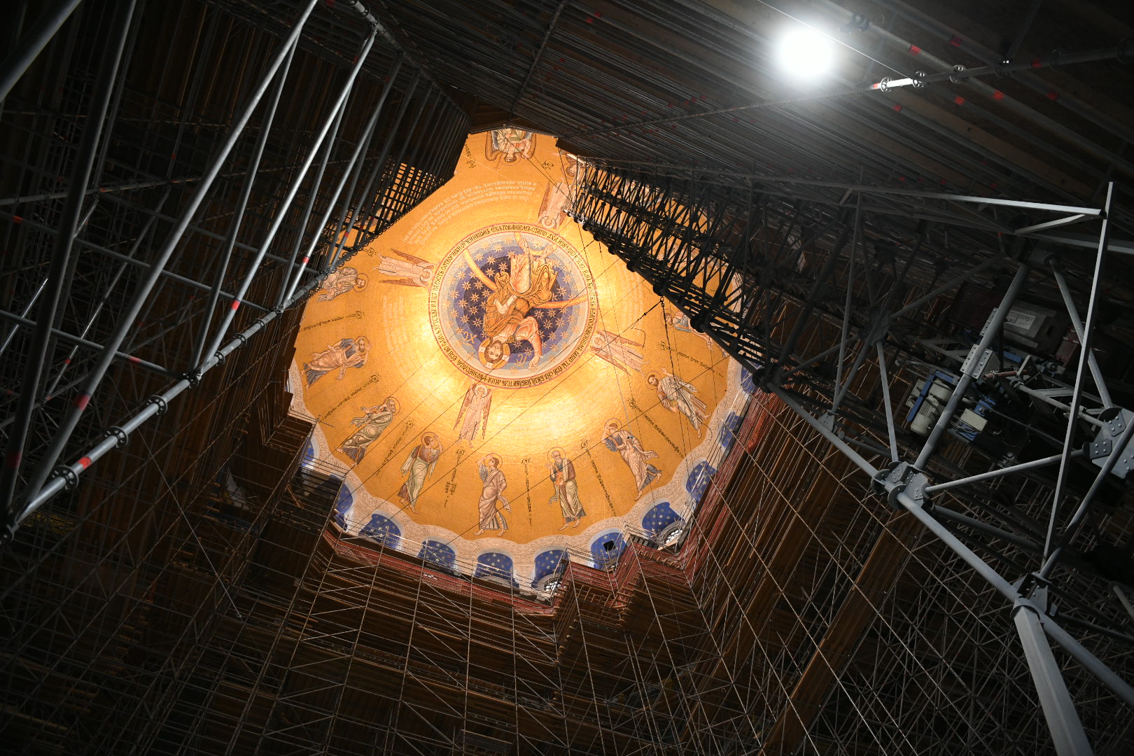 Beograd 20. avgust 2020. Hram Svetog Save obilazak radova Foto:Vesna Lalić/Nova.rs