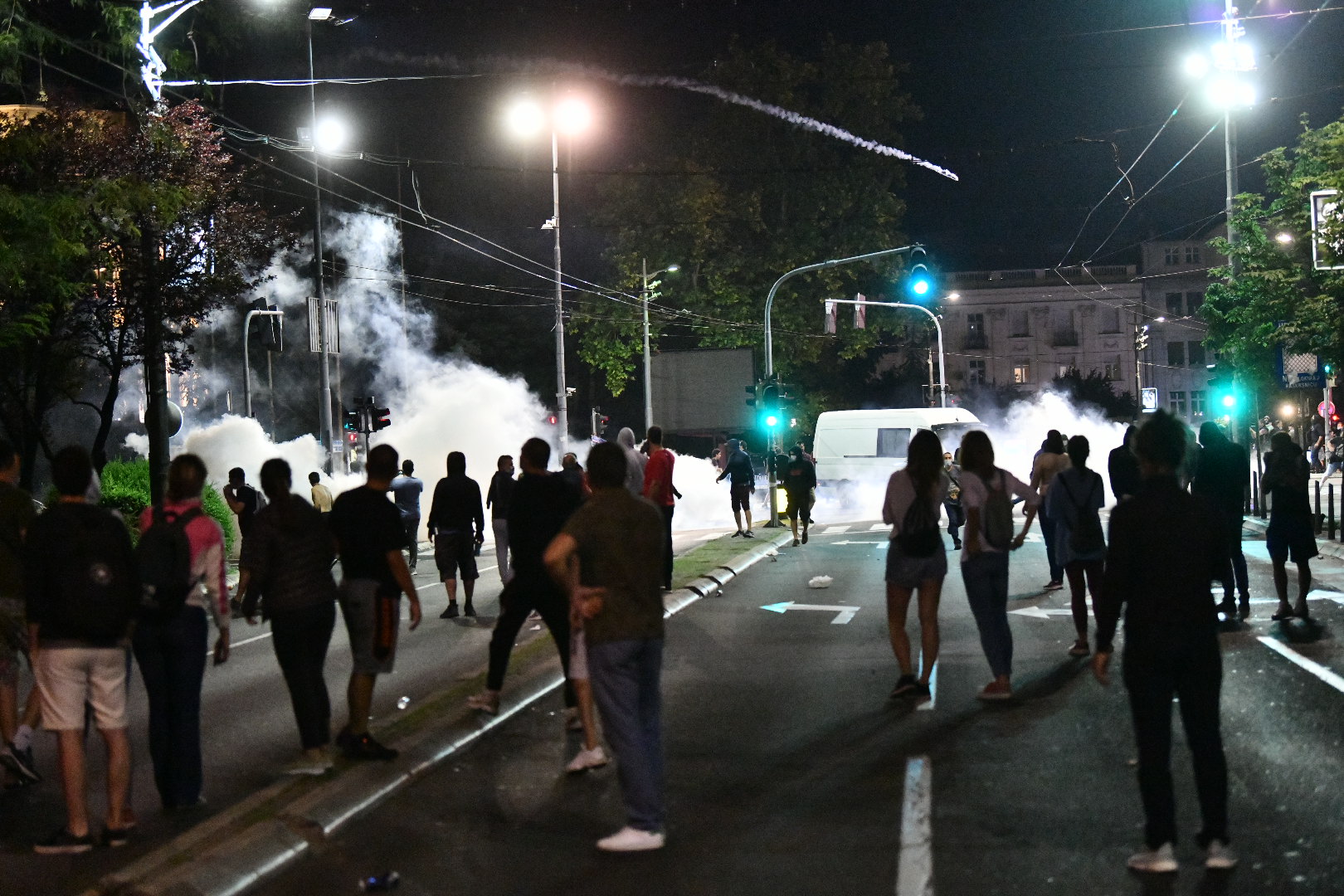 Beograd, 07.07.2020. Skupština, Protest protiv Vučića i policijskog časa Foto: Vladislav Mitić/Nova.rs