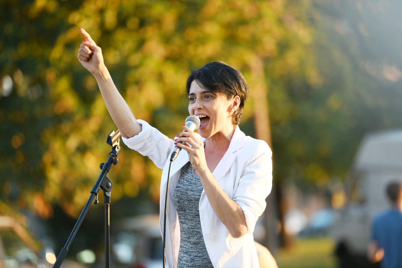 Smederevo 22.08.2020. Ljuta devojka iz Bora, Bor. Protest, zagađenje, zagadjenje, crna kiša, opiljci, vazduh Foto: Vesna Lalić/Nova.rs