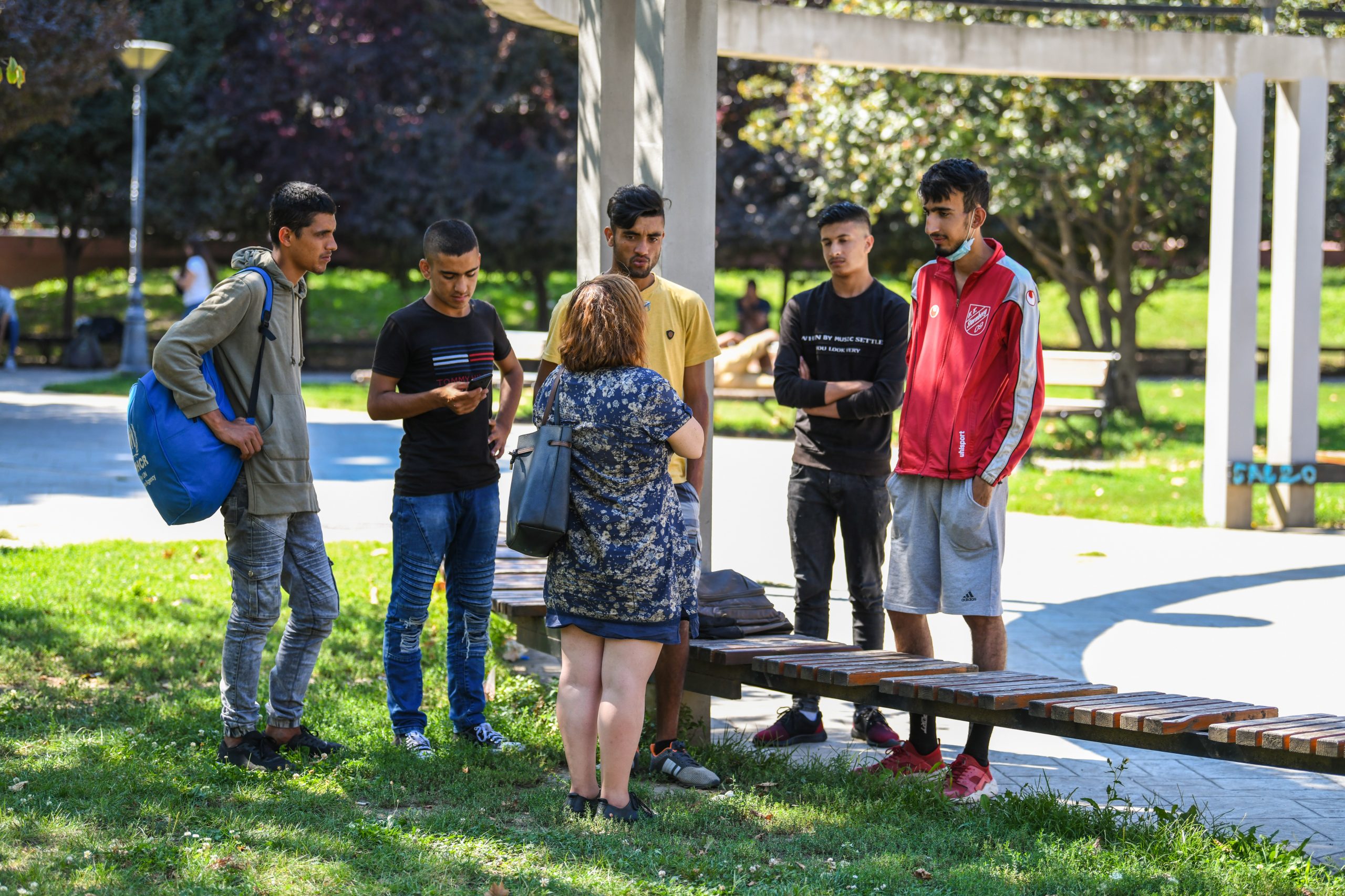Beograd 22. avgust 2020. Migranti park kod Zeleznicke stanice Foto:Dragan Mujan/Nova.rs