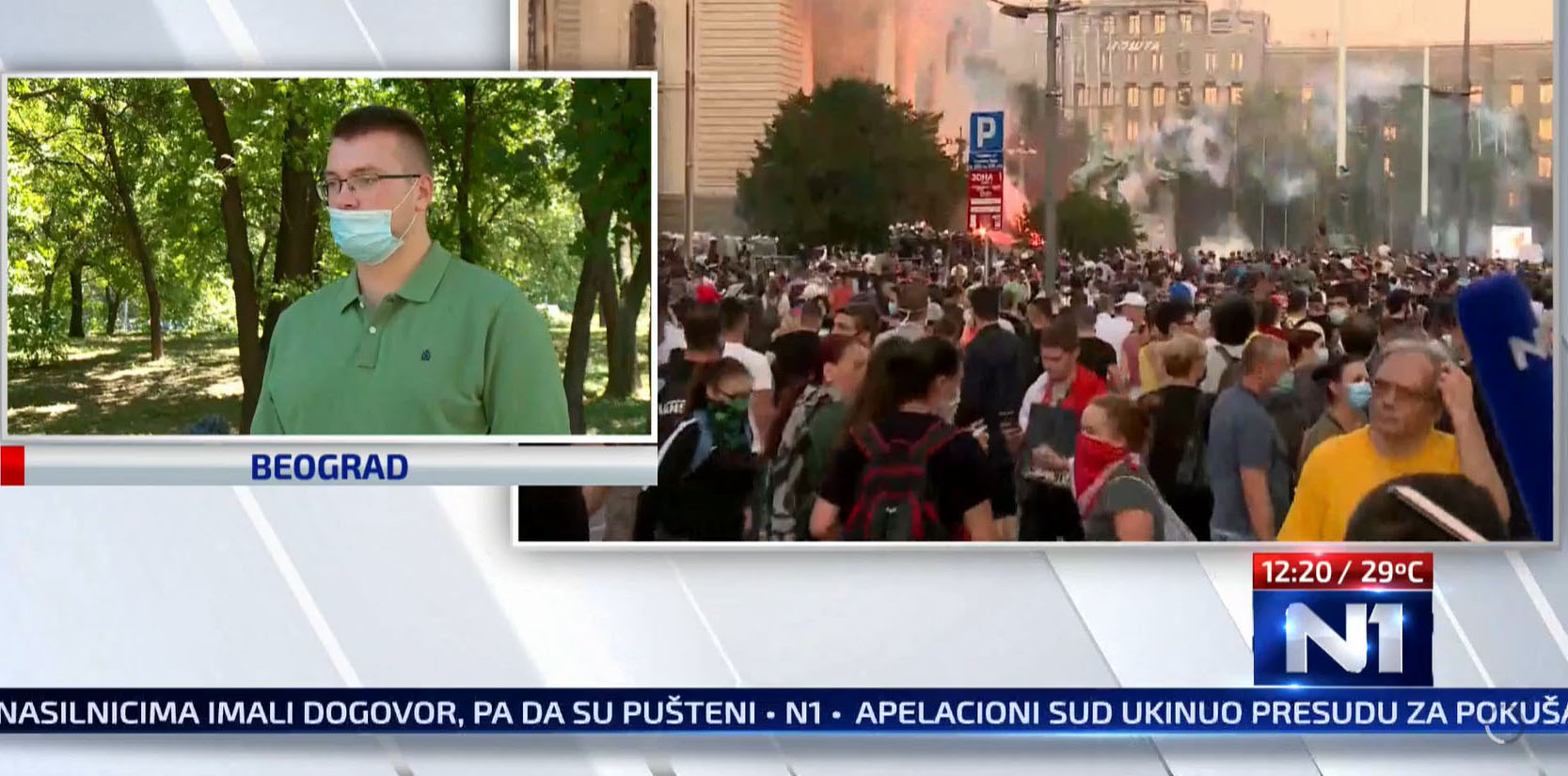 Nemanja Vučković, student koga je privela BIA