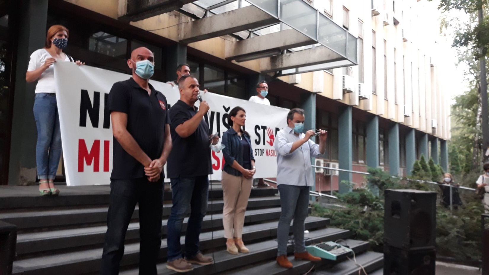 Novi Sad 14.08.2020. protest, Stop nasilju Foto: Ana Lalić/Nova.rs