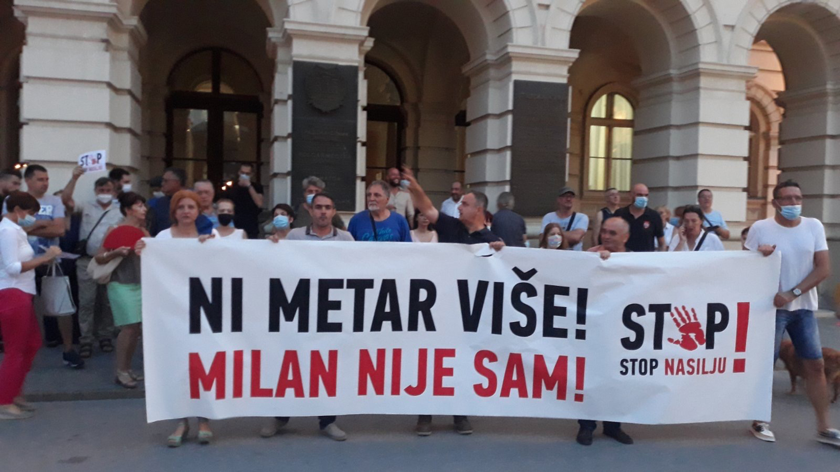 Novi Sad 14.08.2020. protest, Stop nasilju Foto: Ana Lalić/Nova.rs